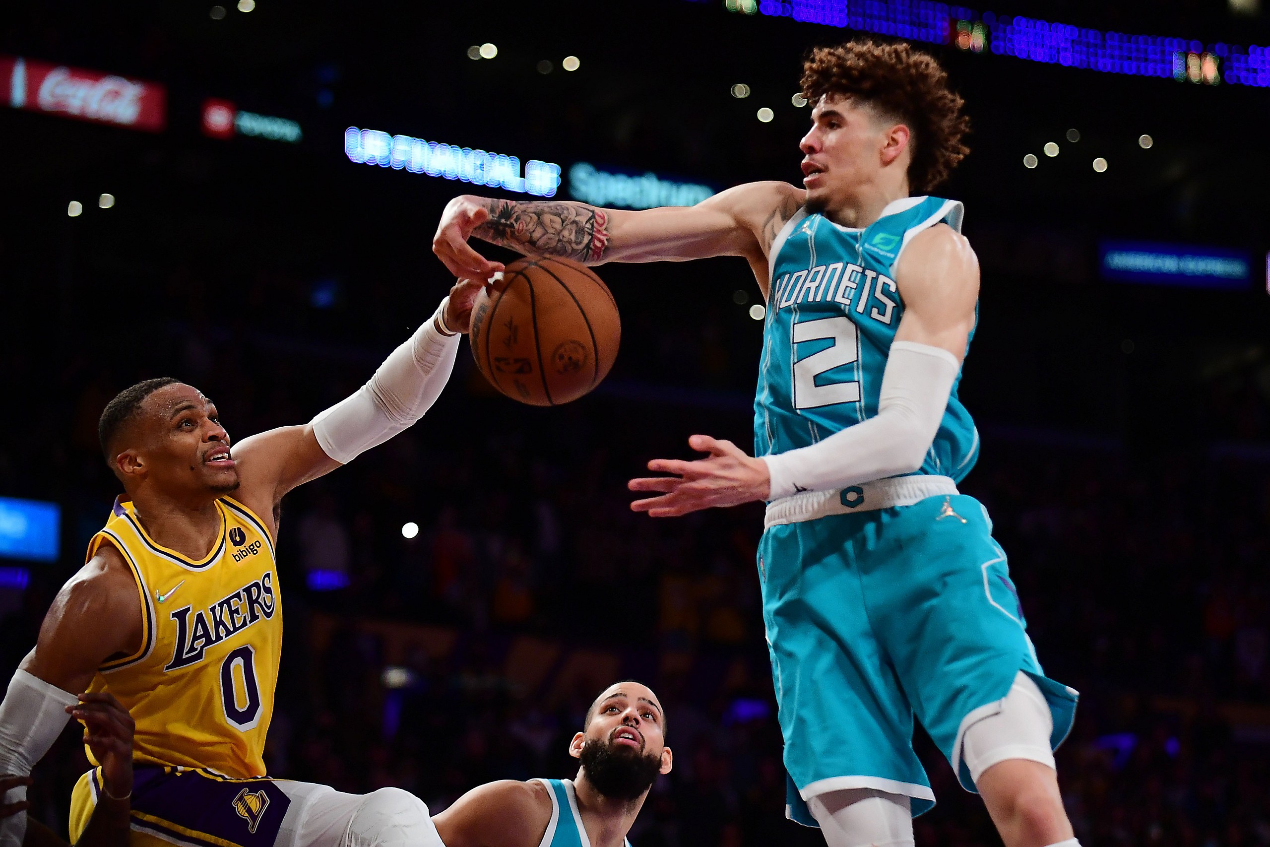NBA: Charlotte Hornets at Los Angeles Lakers