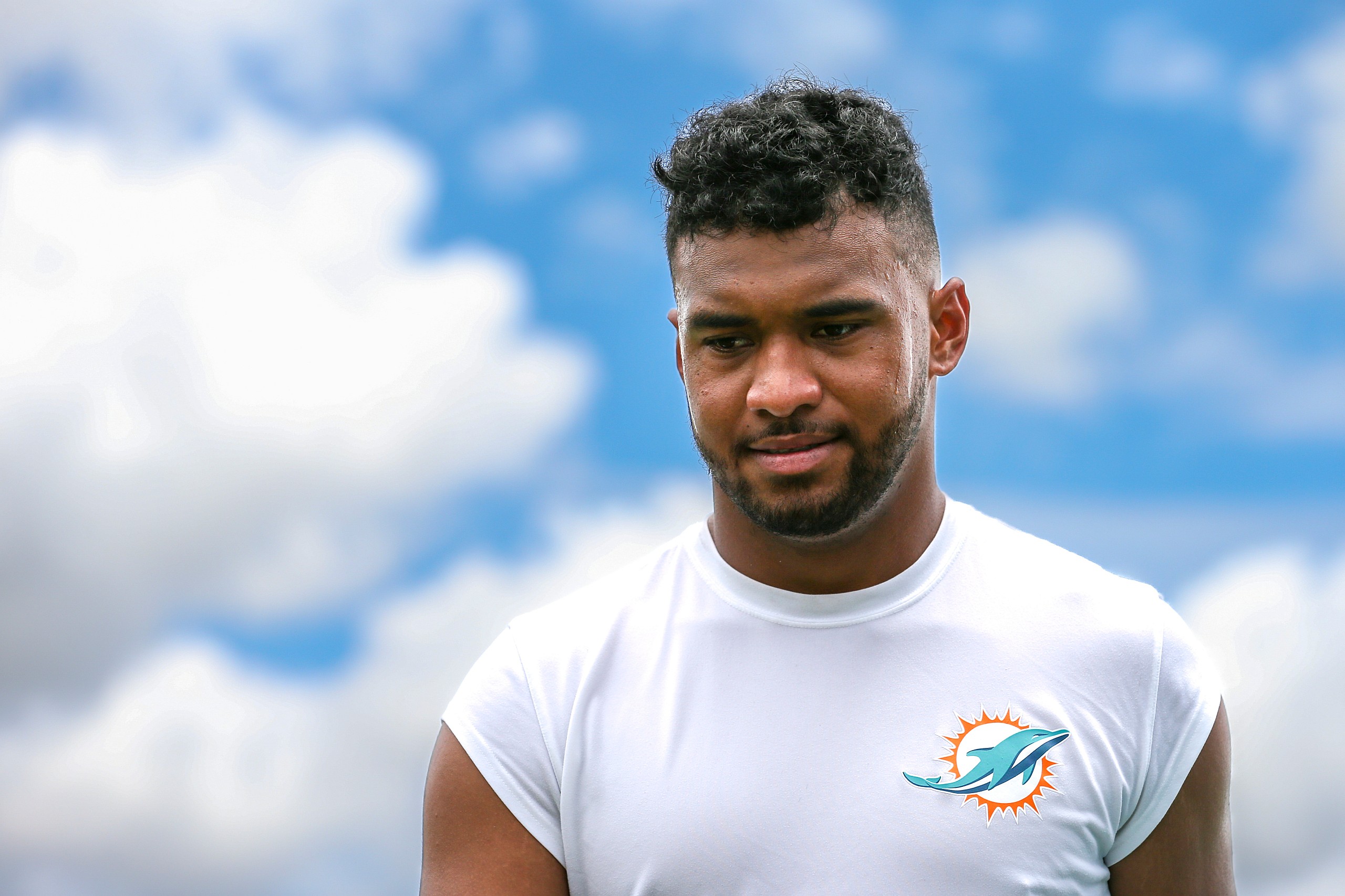 nfl training camps: tua tagovailoa, miami dolphins