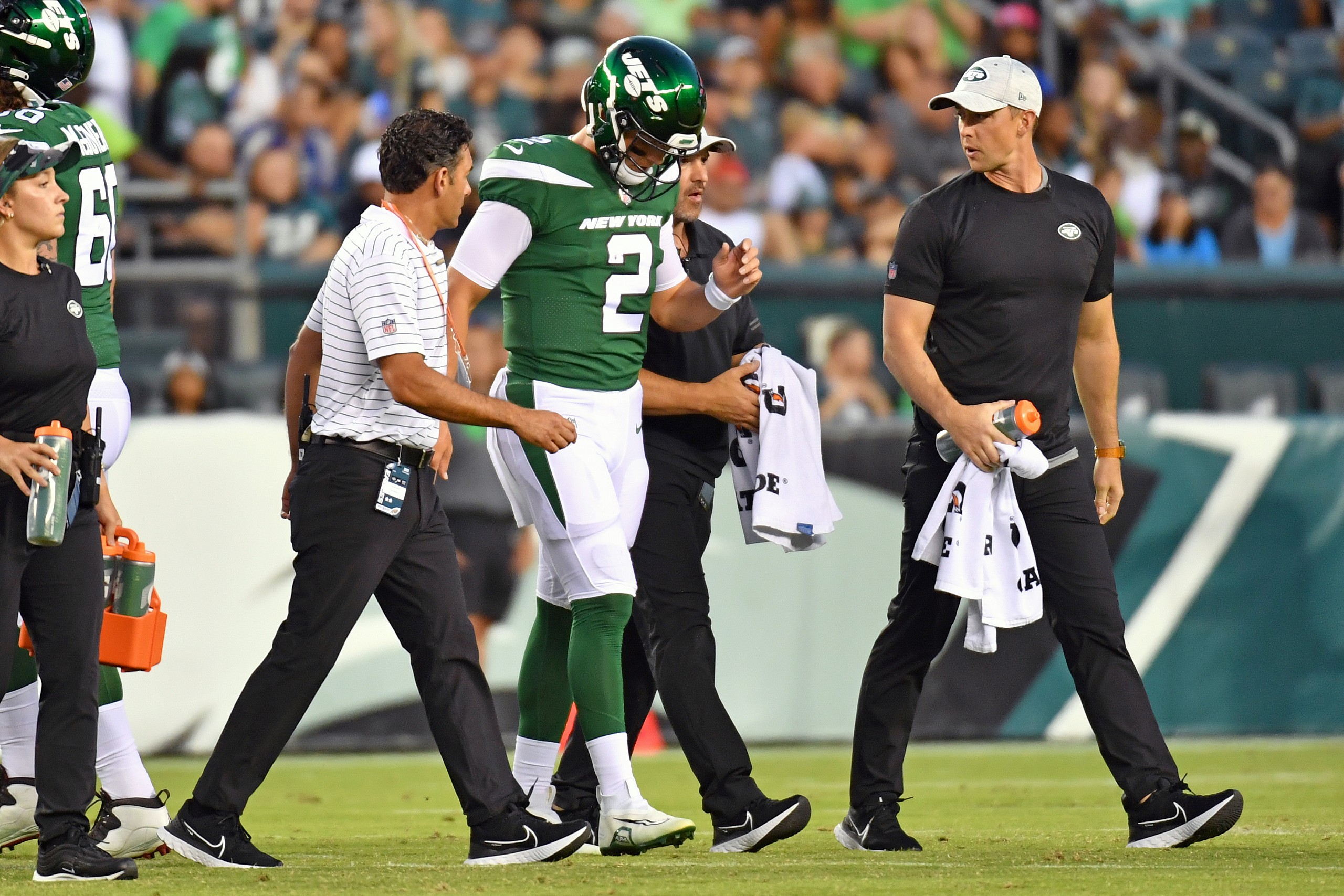 nfl preseason: zach wilson injury