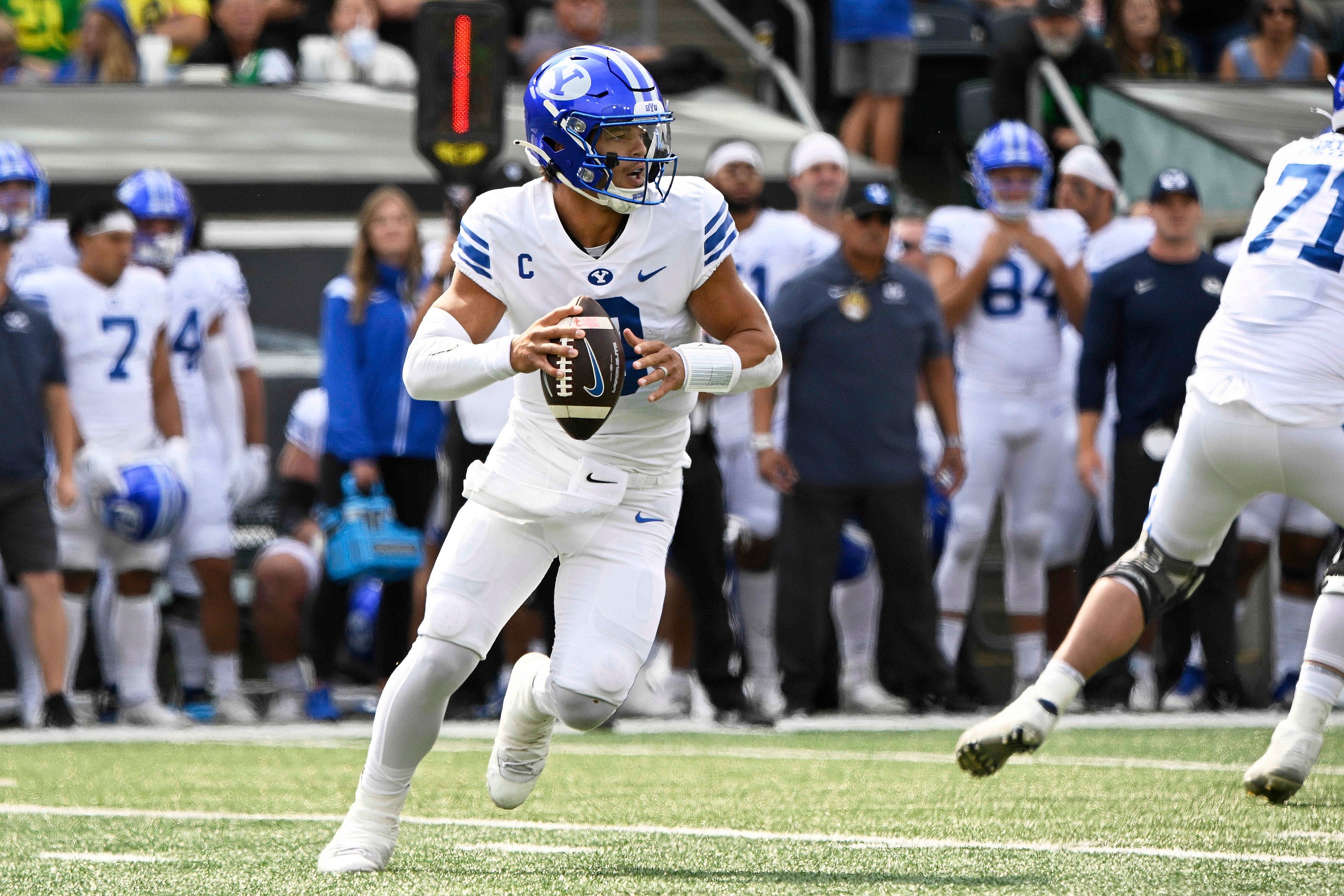 NCAA Football: Brigham Young at Oregon