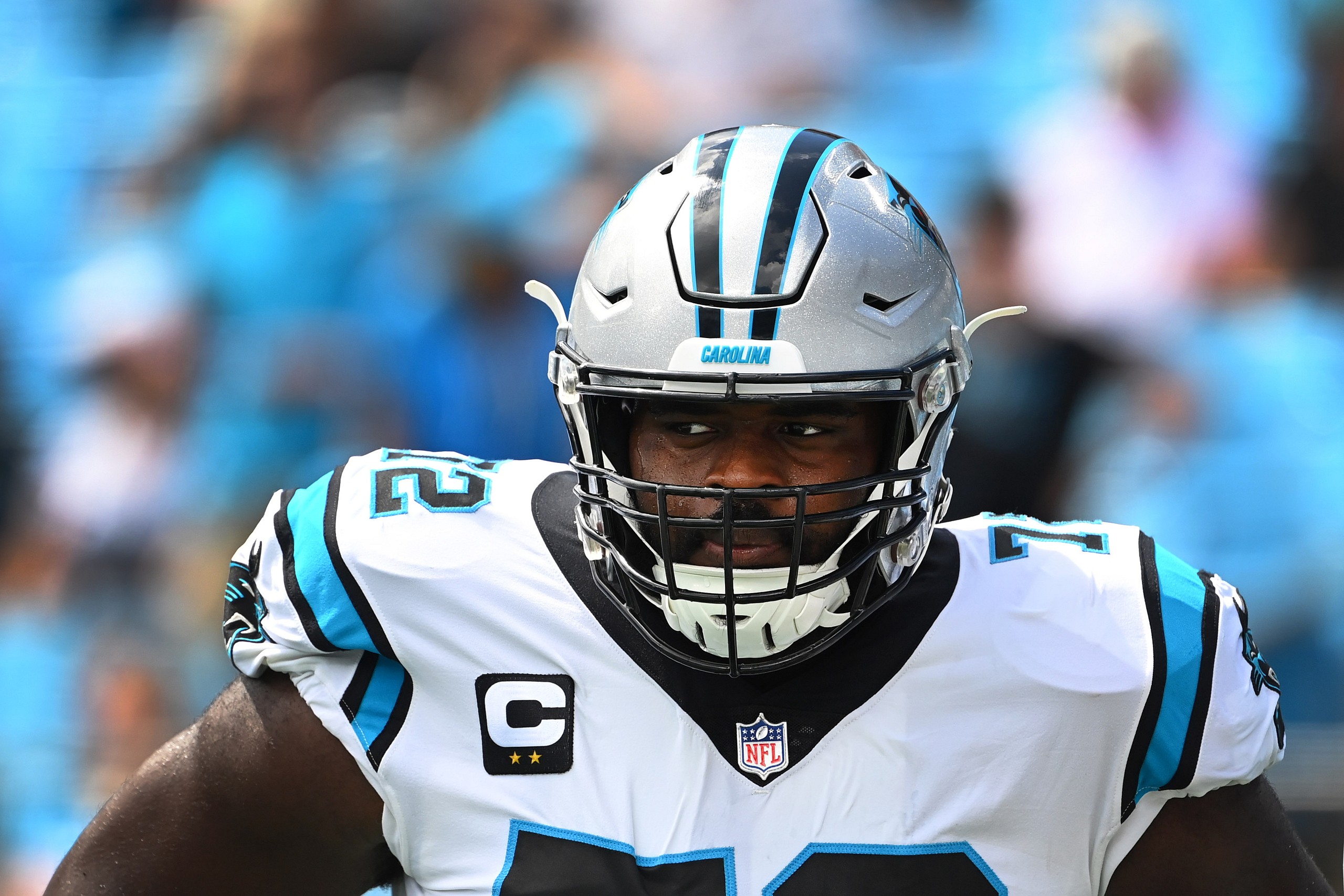 carolina panthers trade taylor moton to the las vegas raiders