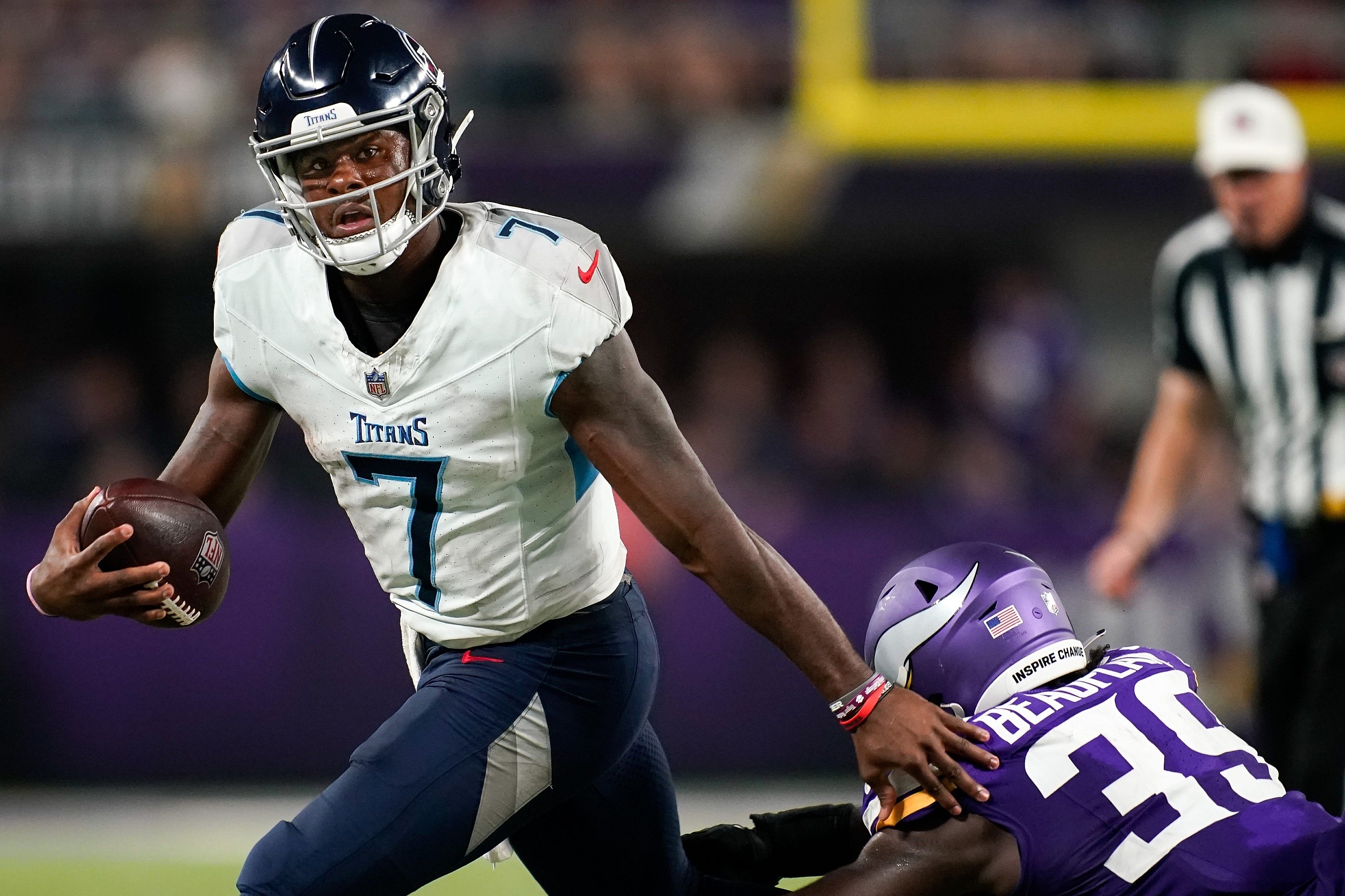 Tennessee Titans QB Malik Willis