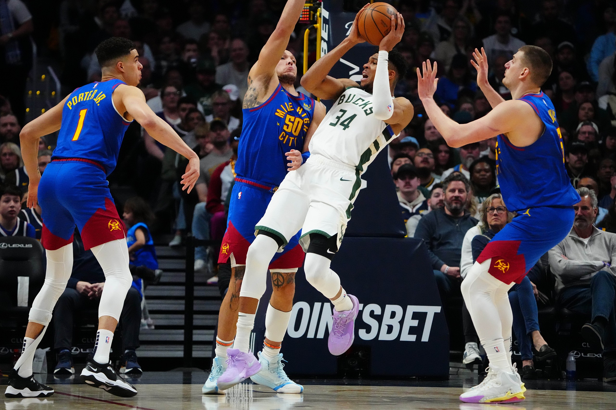 NBA: Milwaukee Bucks at Denver Nuggets