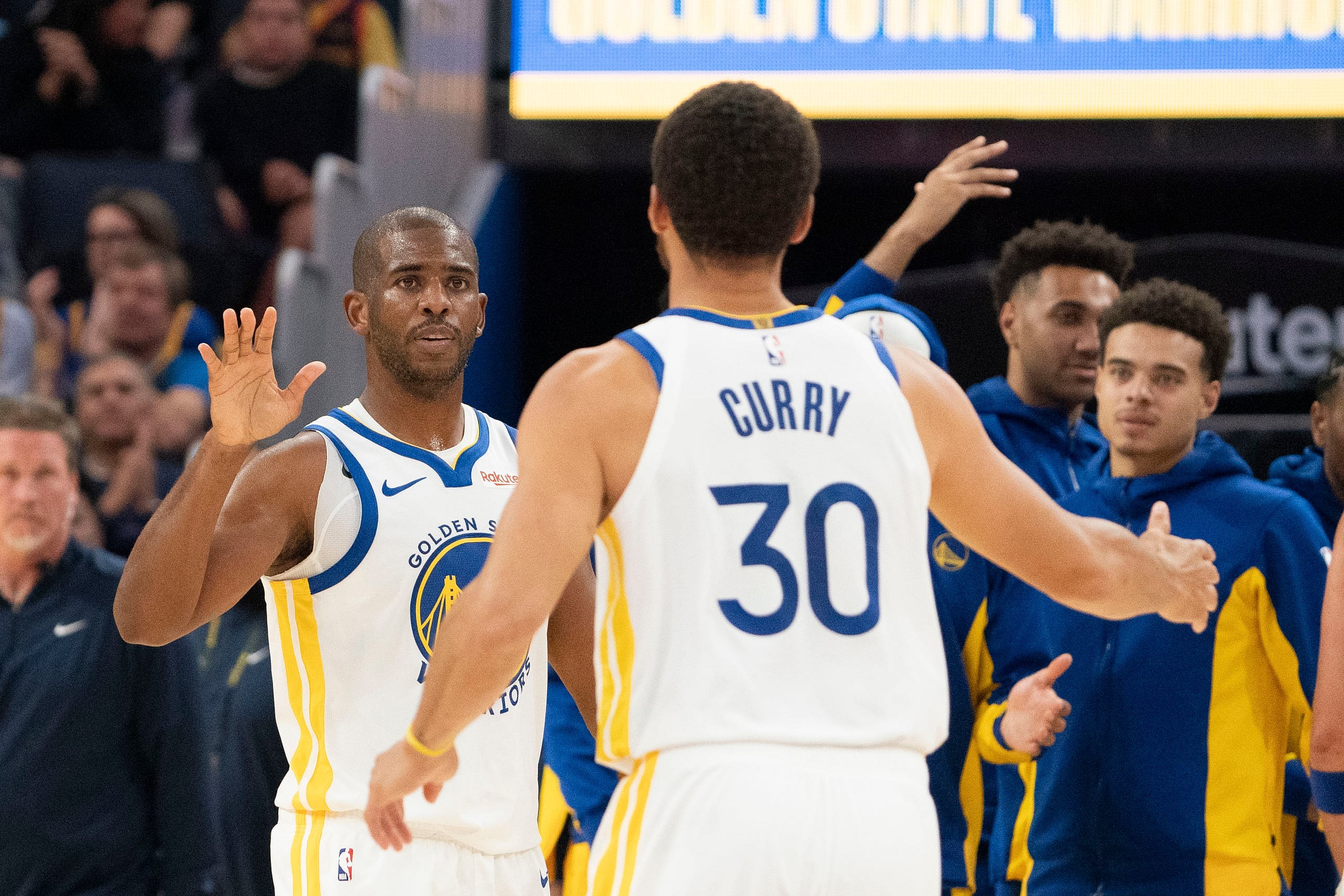 golden state warriors' chris paul, stephen curry