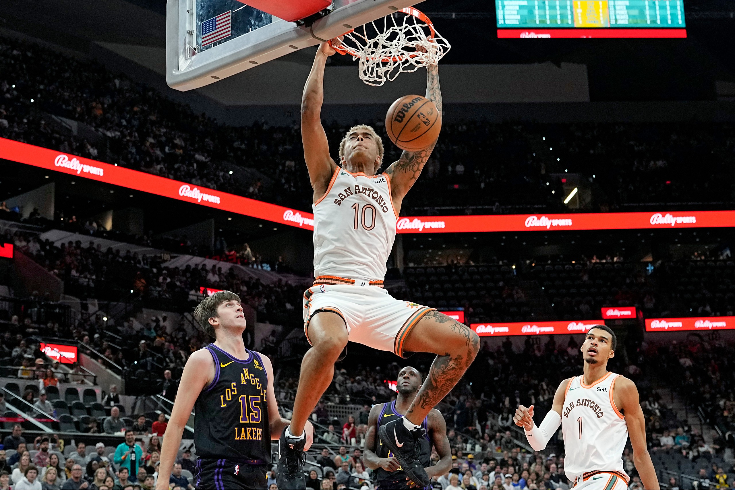 NBA: Los Angeles Lakers at San Antonio Spurs