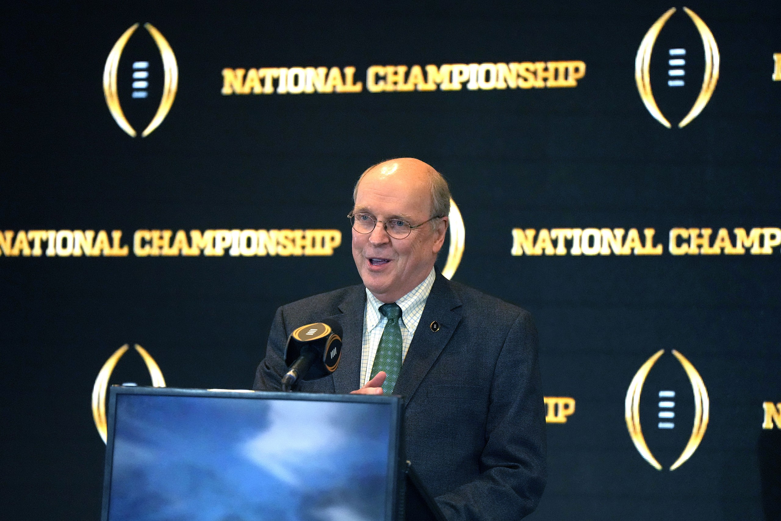 NCAA Football: CFP Host Committee Handoff News Conference-Los Angeles to Houston