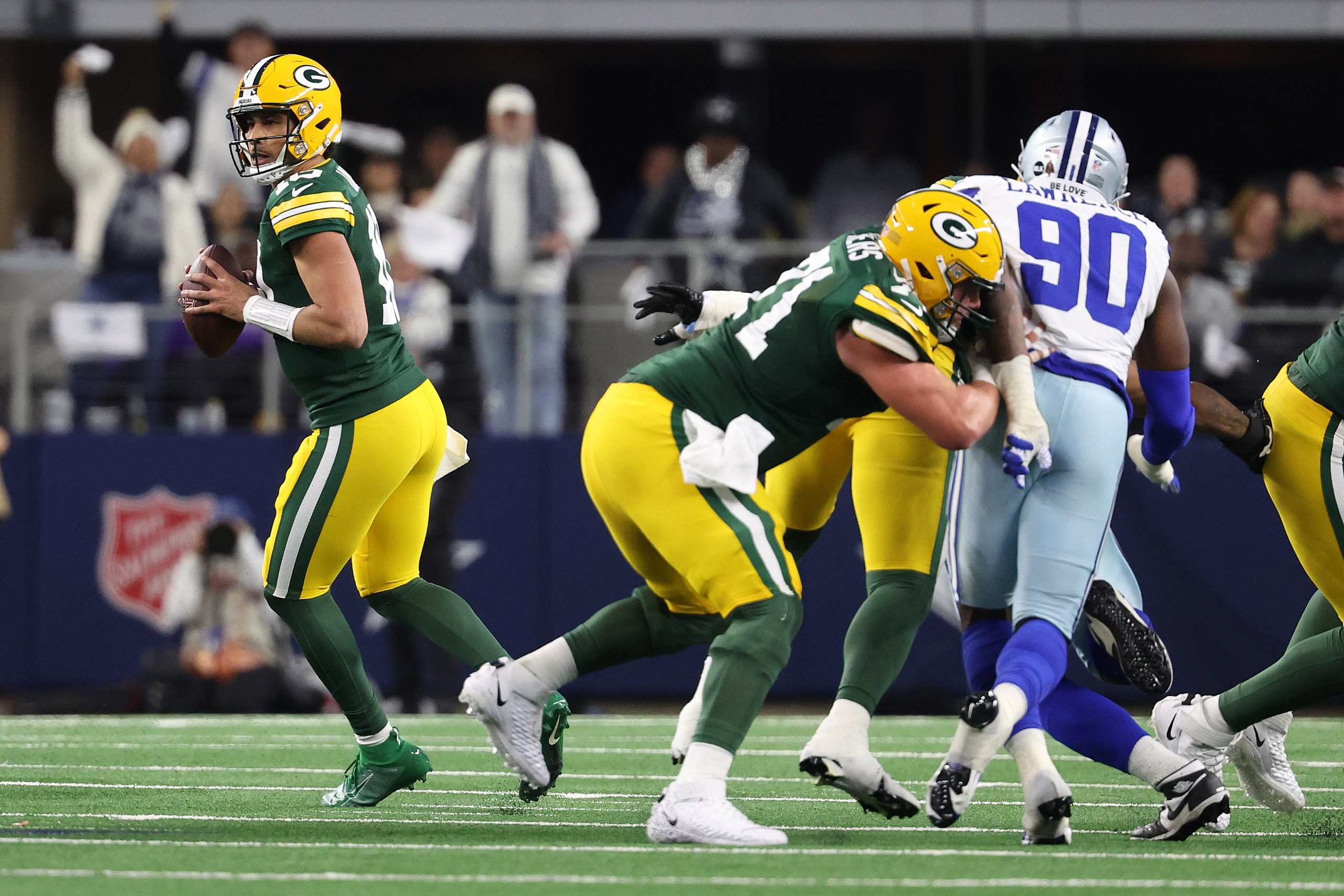 green bay packers, dallas cowboys, winners, losers, jordan love