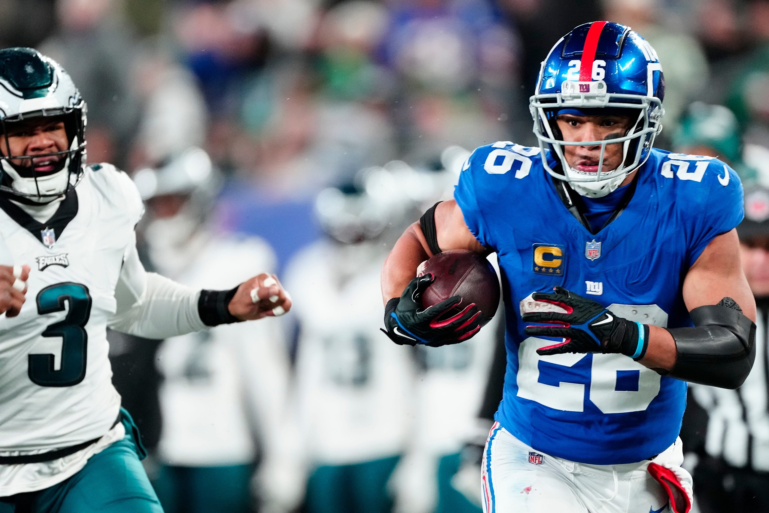 philadelphia eagles sign saquon barkley