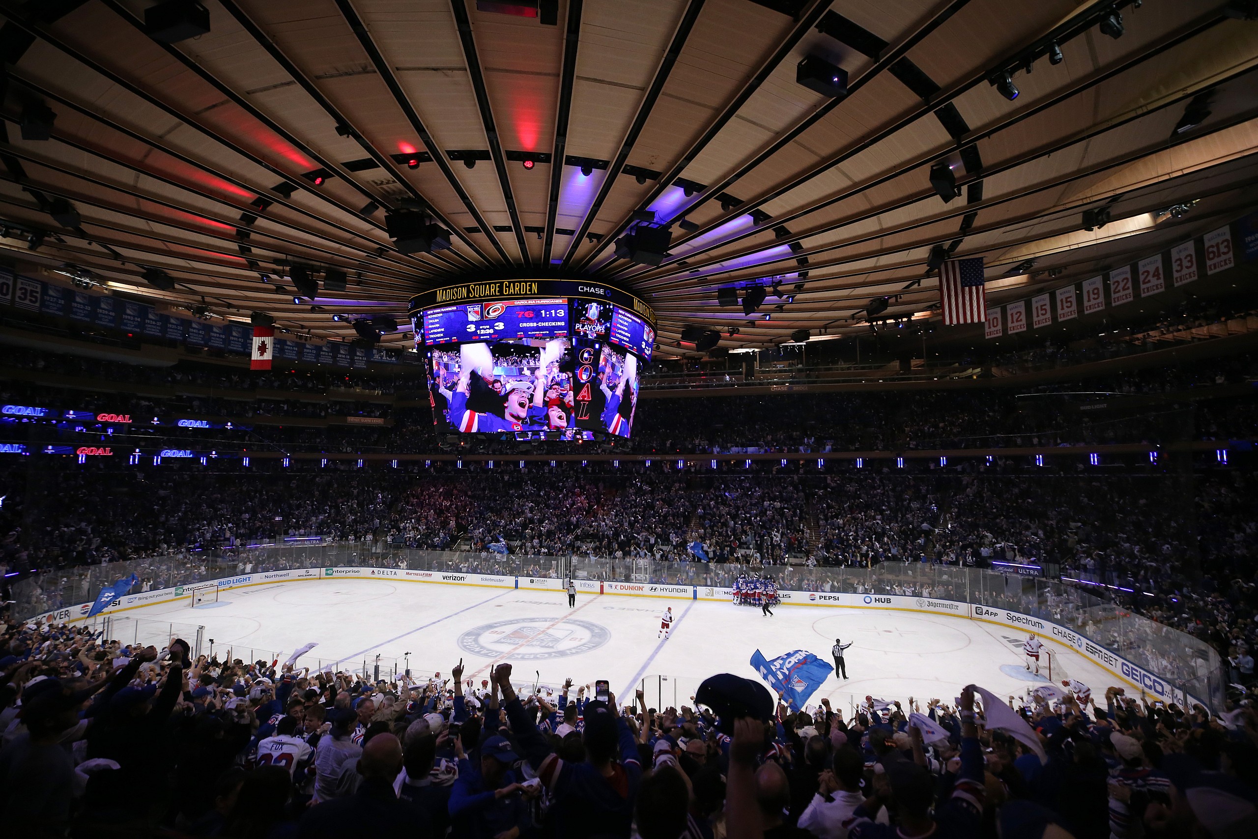 NHL: Stanley Cup Playoffs-Carolina Hurricanes at New York Rangers