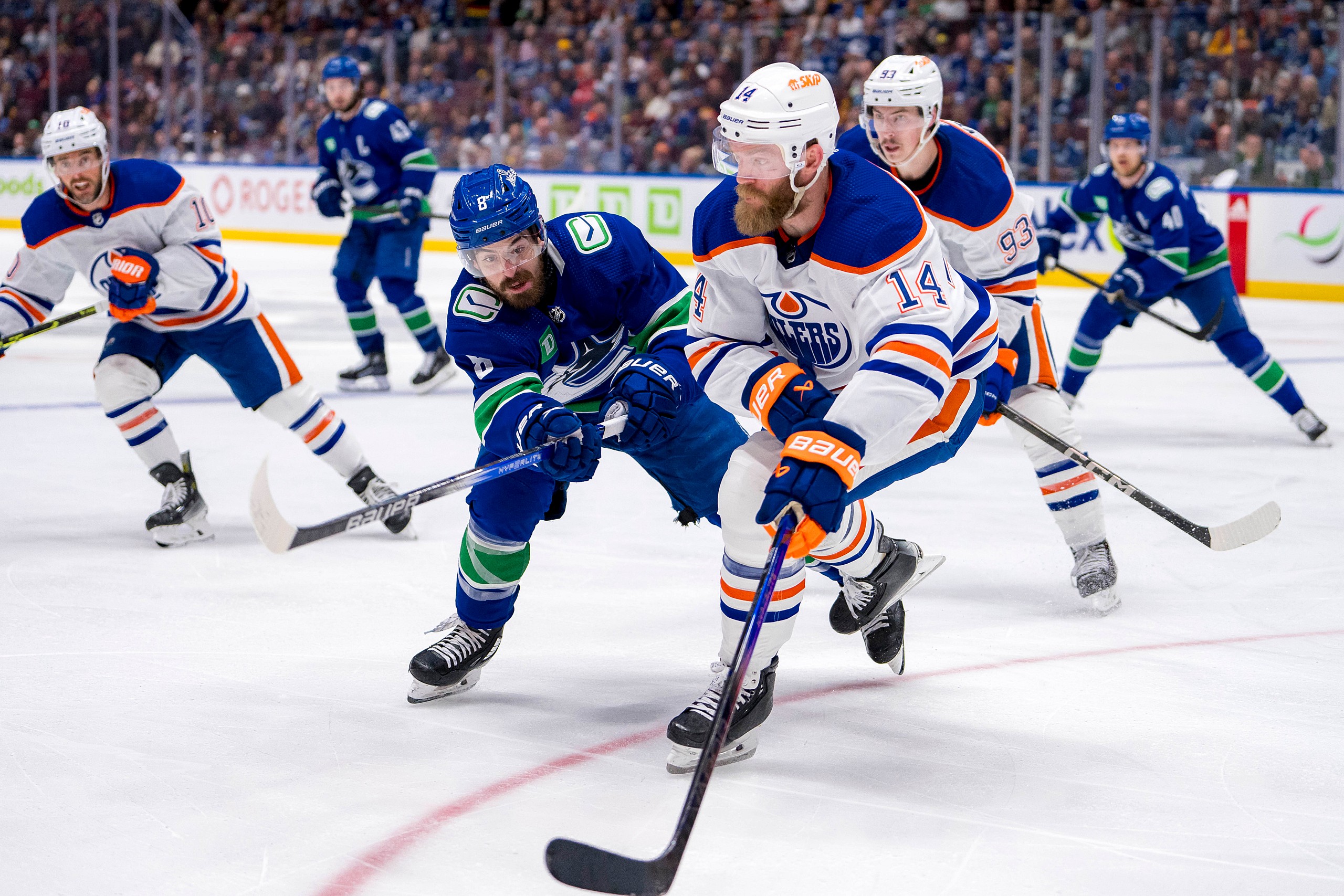 NHL: Stanley Cup Playoffs-Edmonton Oilers at Vancouver Canucks