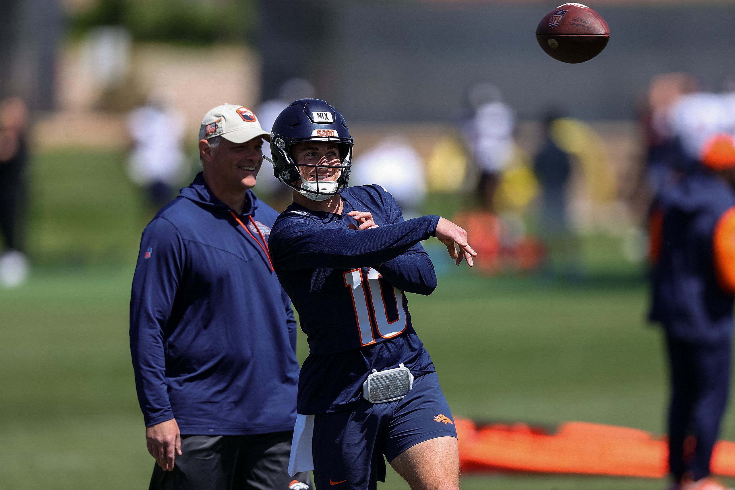 Denver Broncos' Bo Nix 