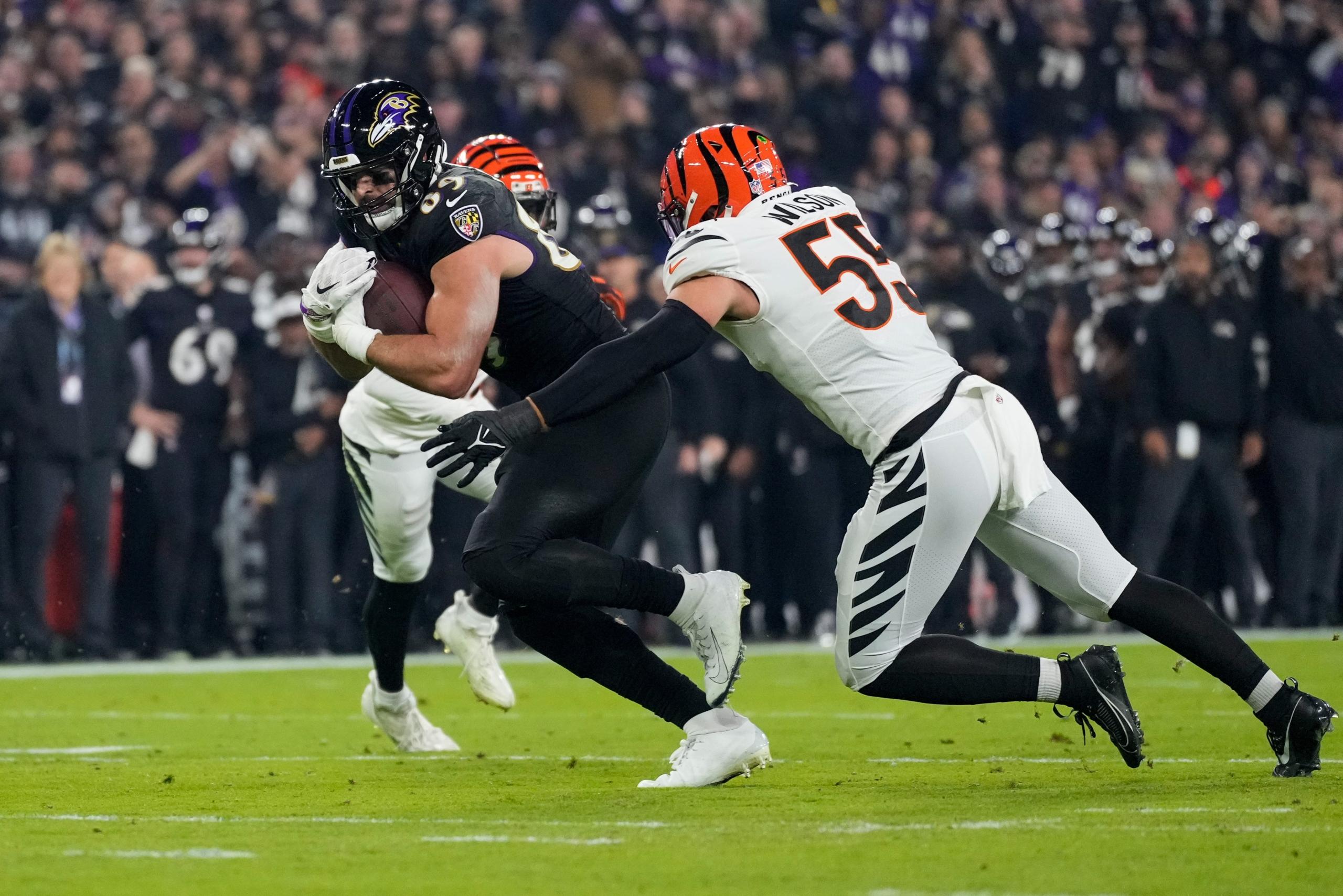 Mark Andrews, hip-drop tackle