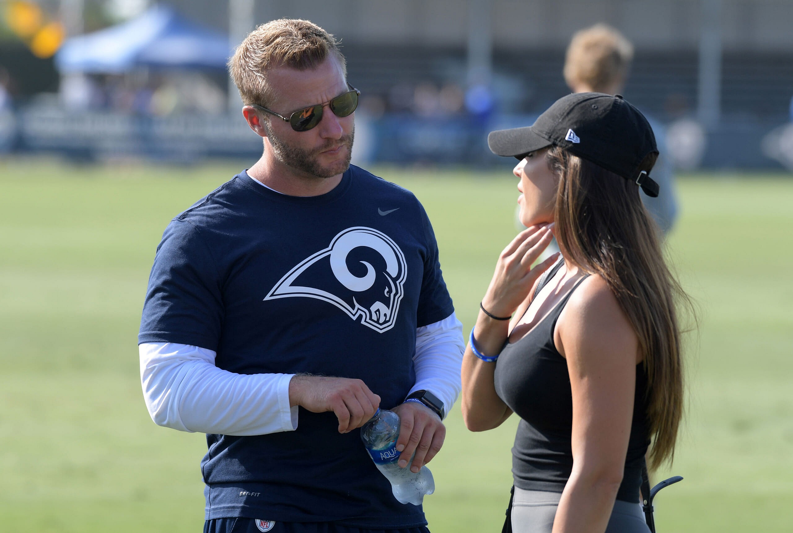 los angeles rams sean mcvay and veronika khomyn