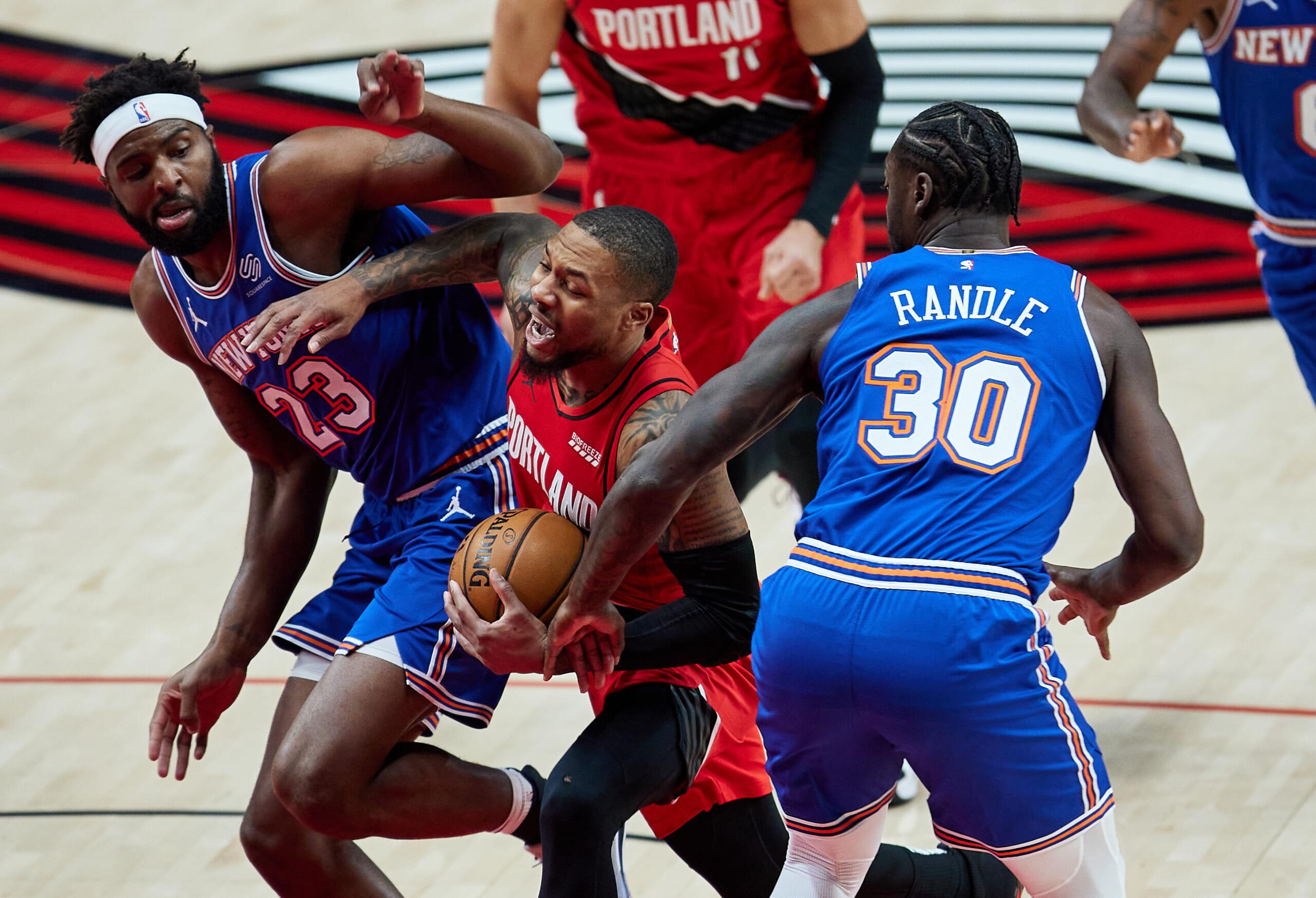 damian lillard trade scenarios to the new york knicks
