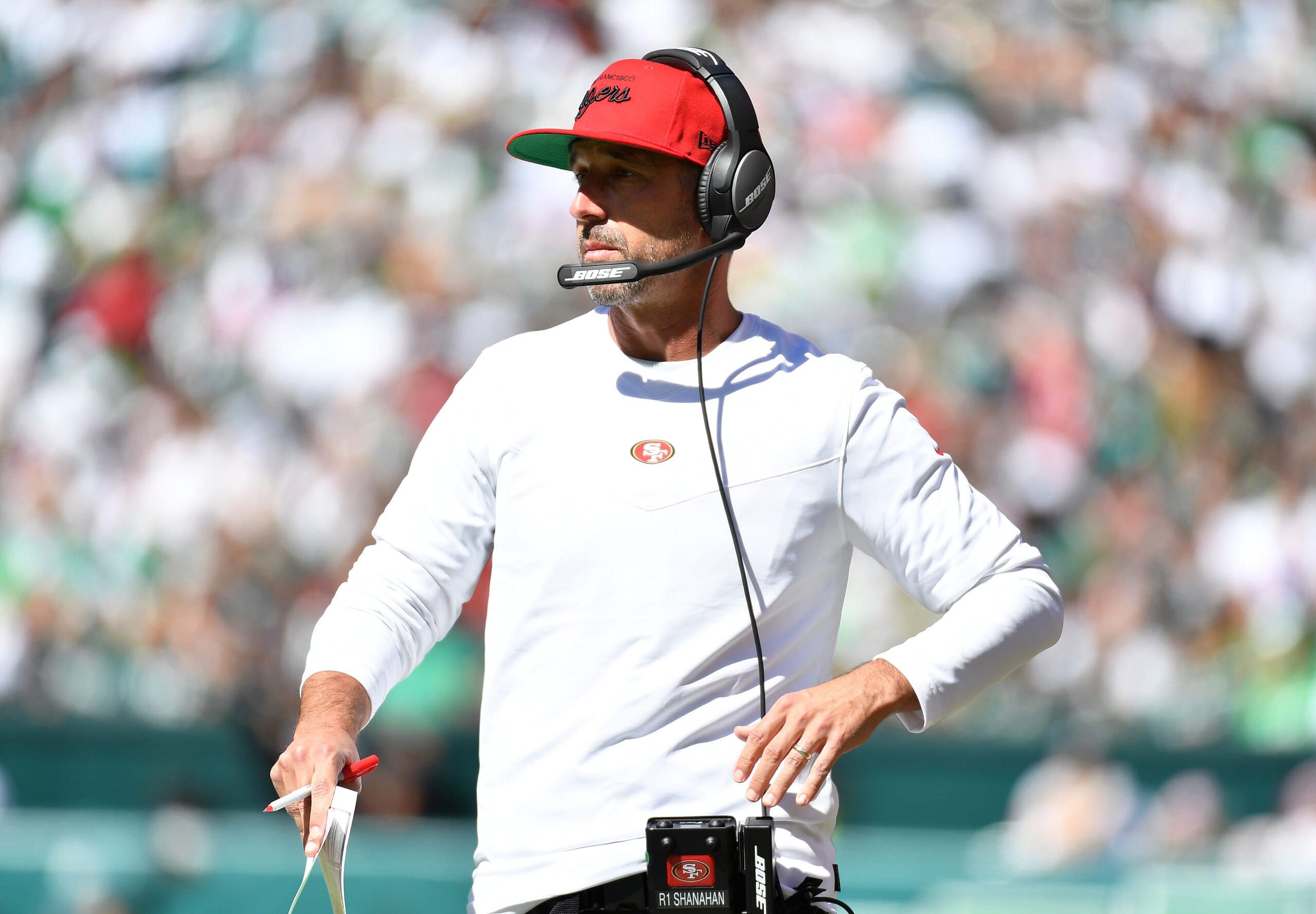 san francisco 49ers' kyle shanahan