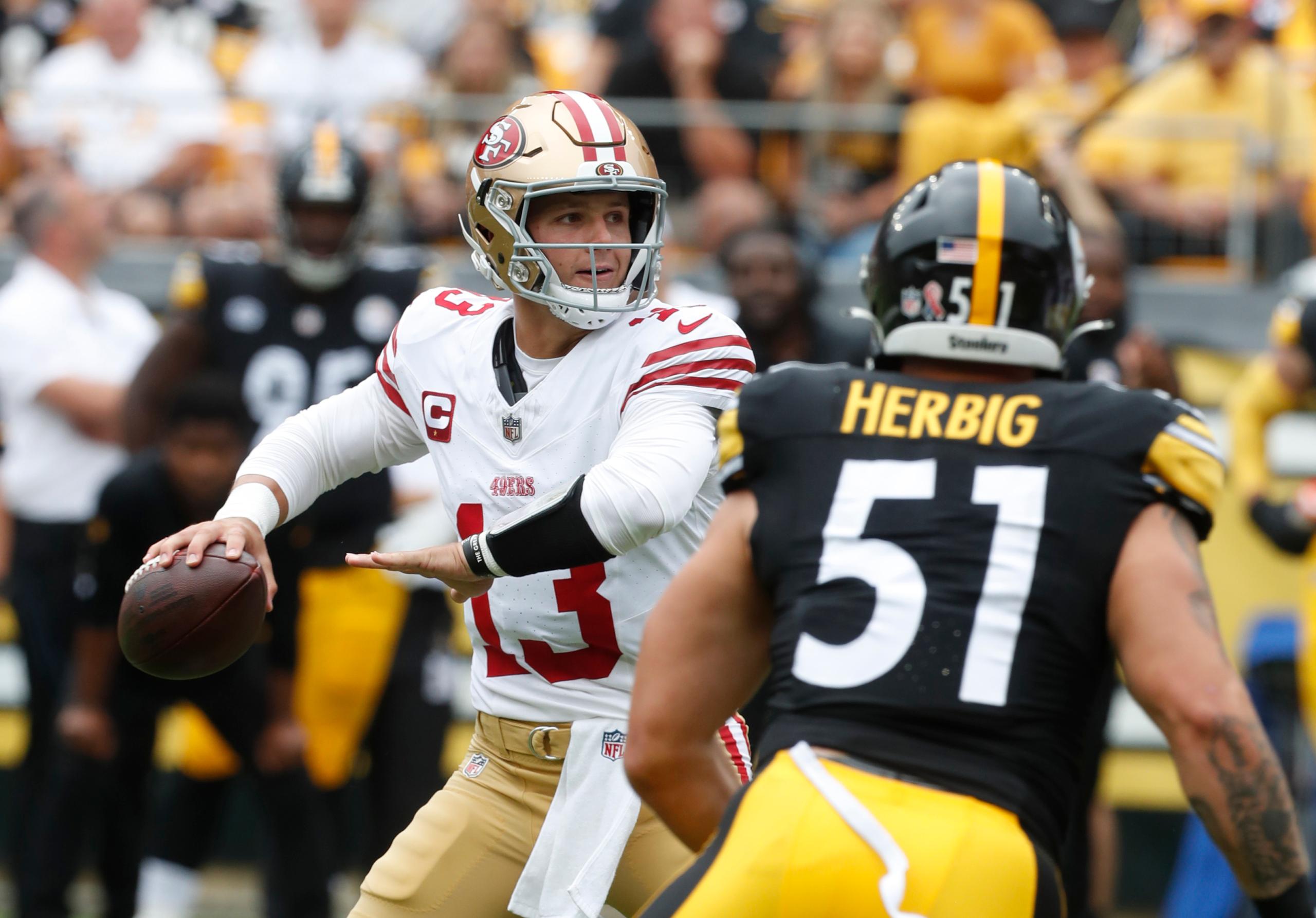 best nfl quarterback performances week 1: brock purdy