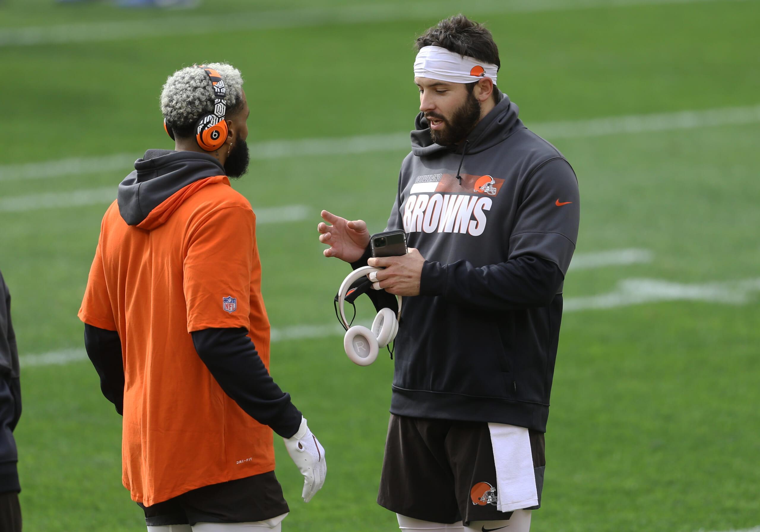cleveland browns odell beckham, baker mayfield