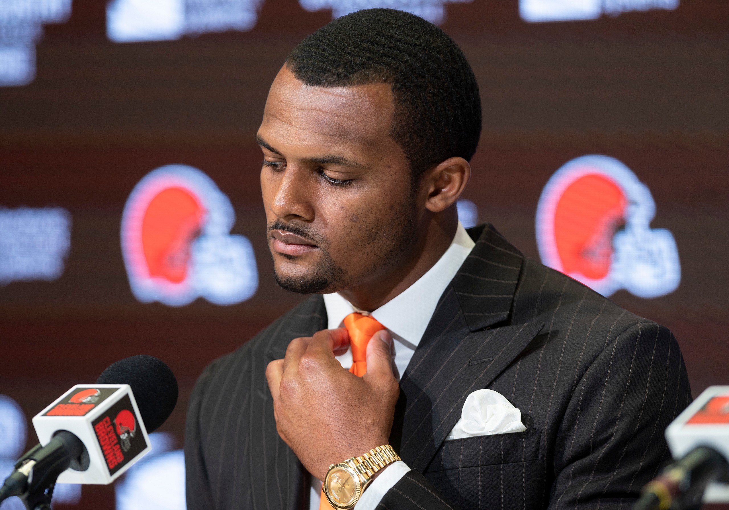 NFL: Cleveland Browns-Deshaun Watson Press Conference
