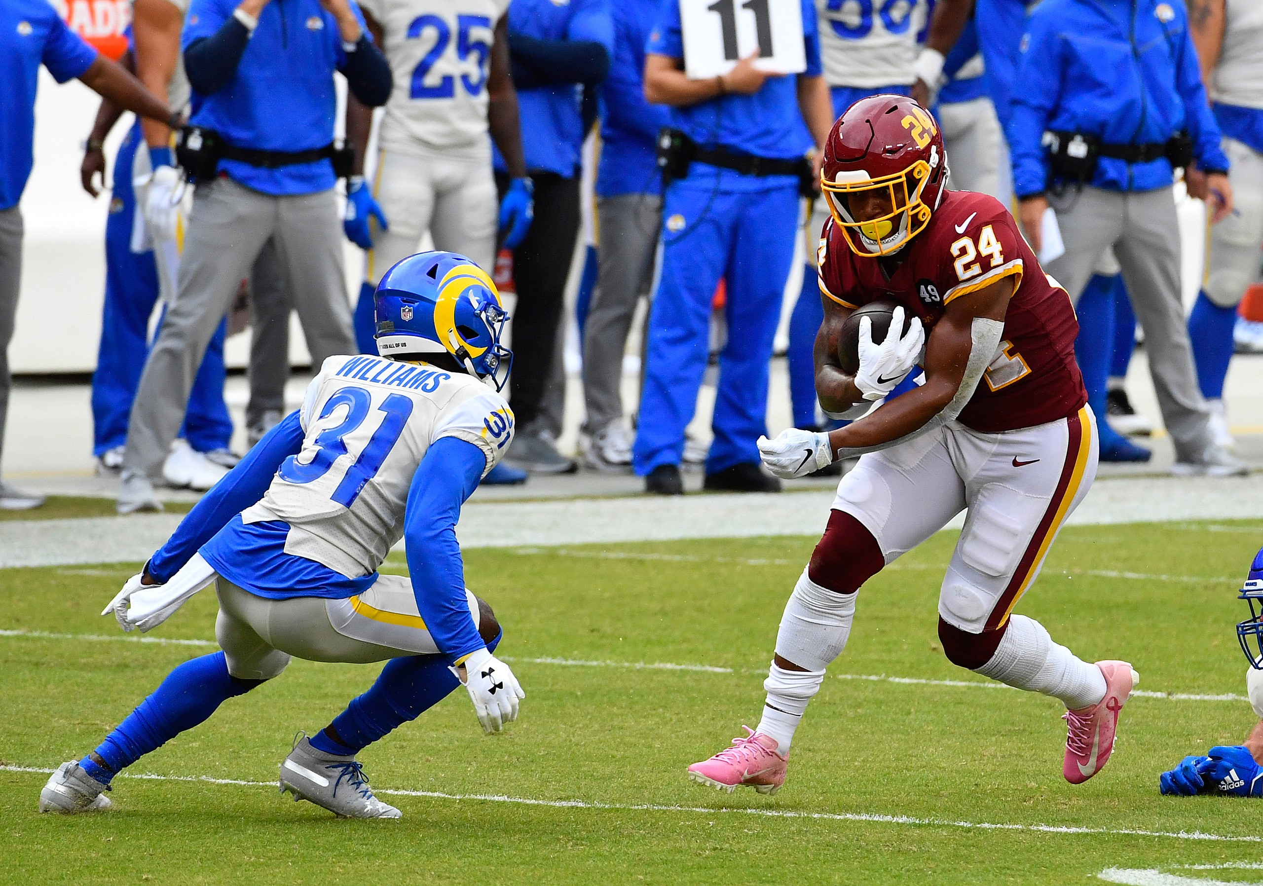 los angeles rams trade for antonio gibson