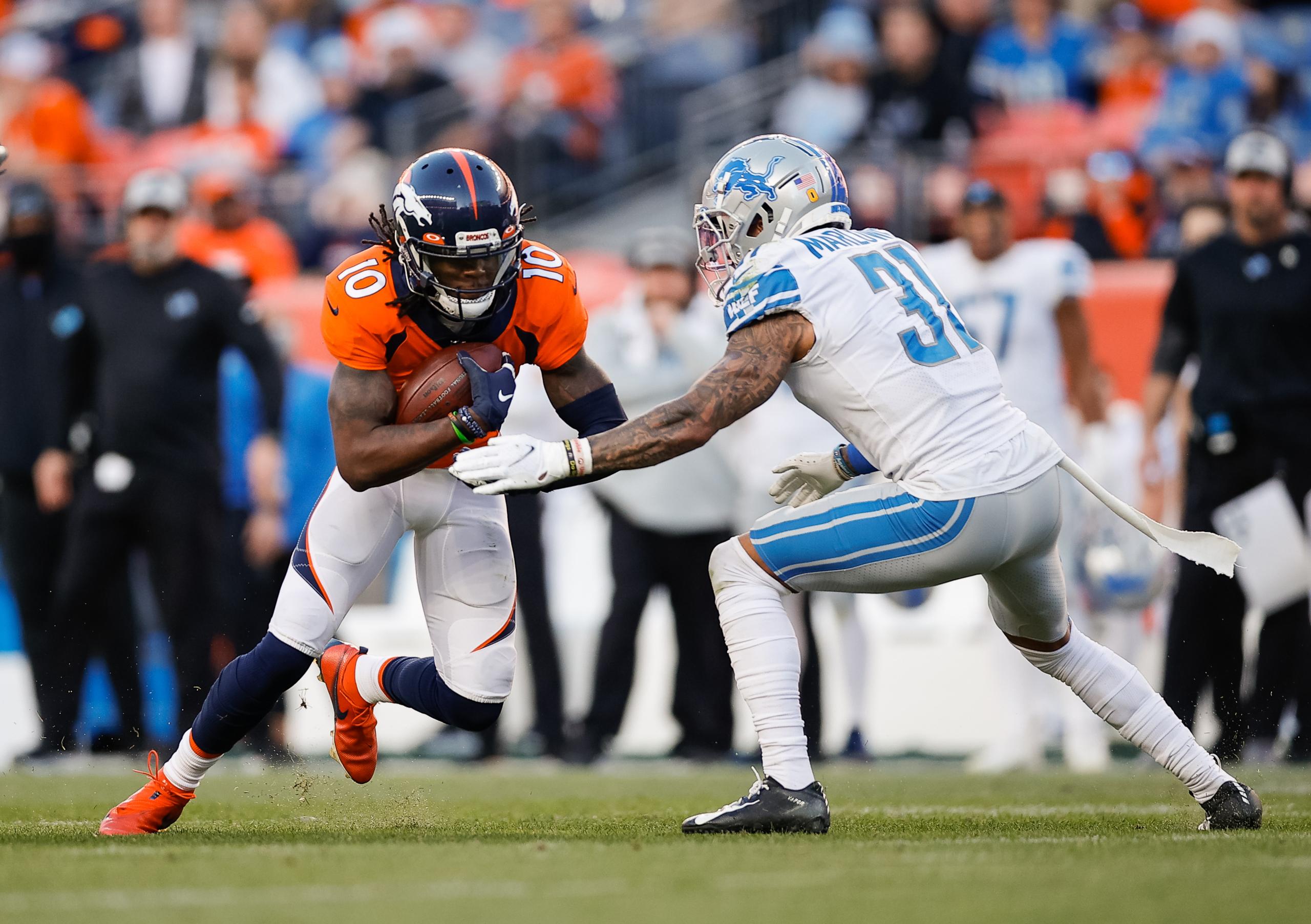 denvre broncos at seattle seahawks: jerry jeudy