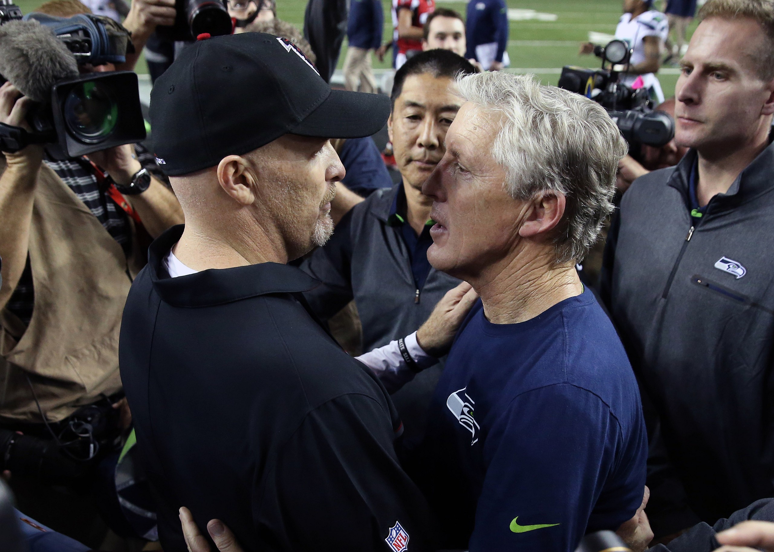 dan quinn seattle seahawks, pete  carroll