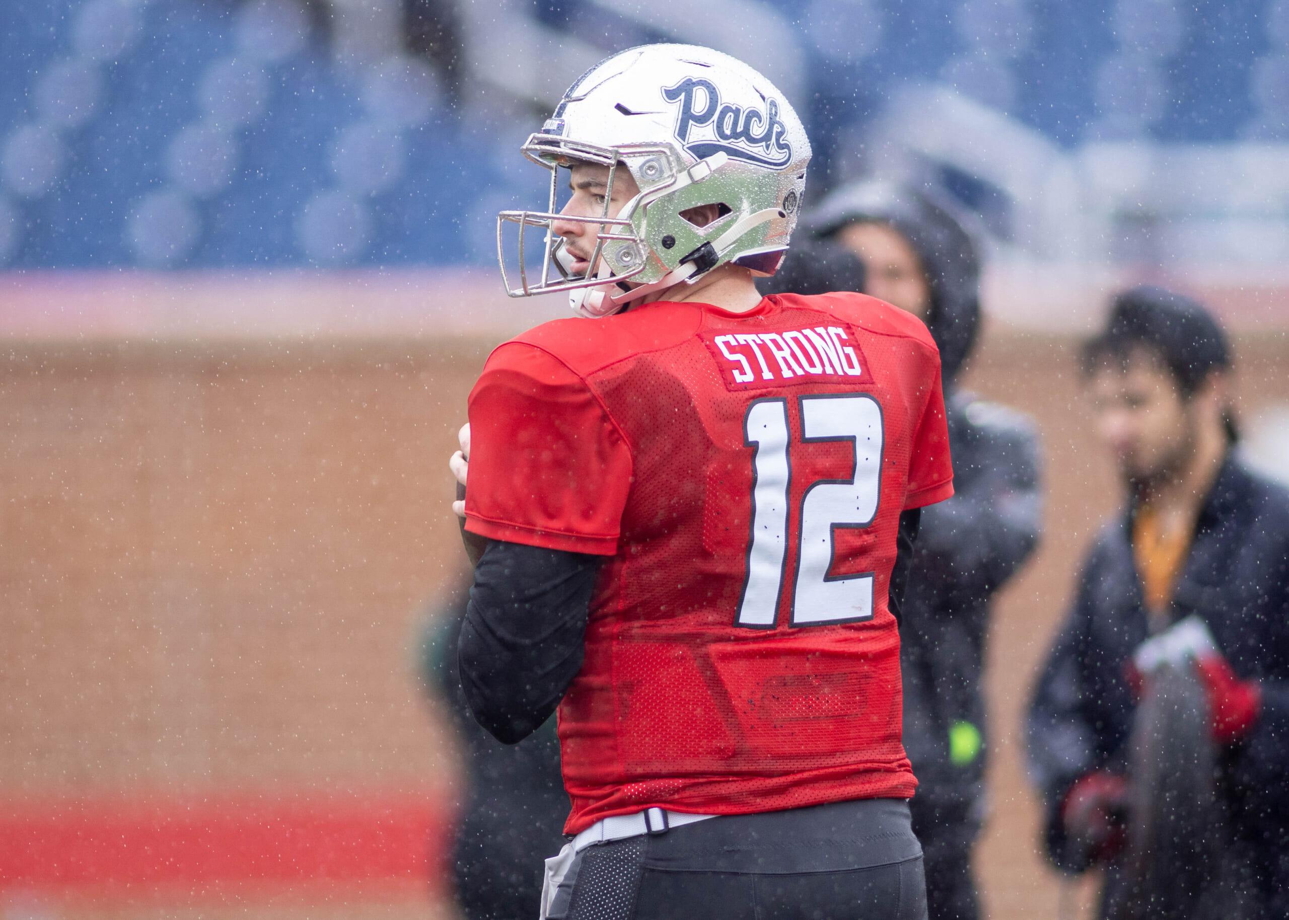 2022 nfl scouting combine: carson strong, quarterbacks