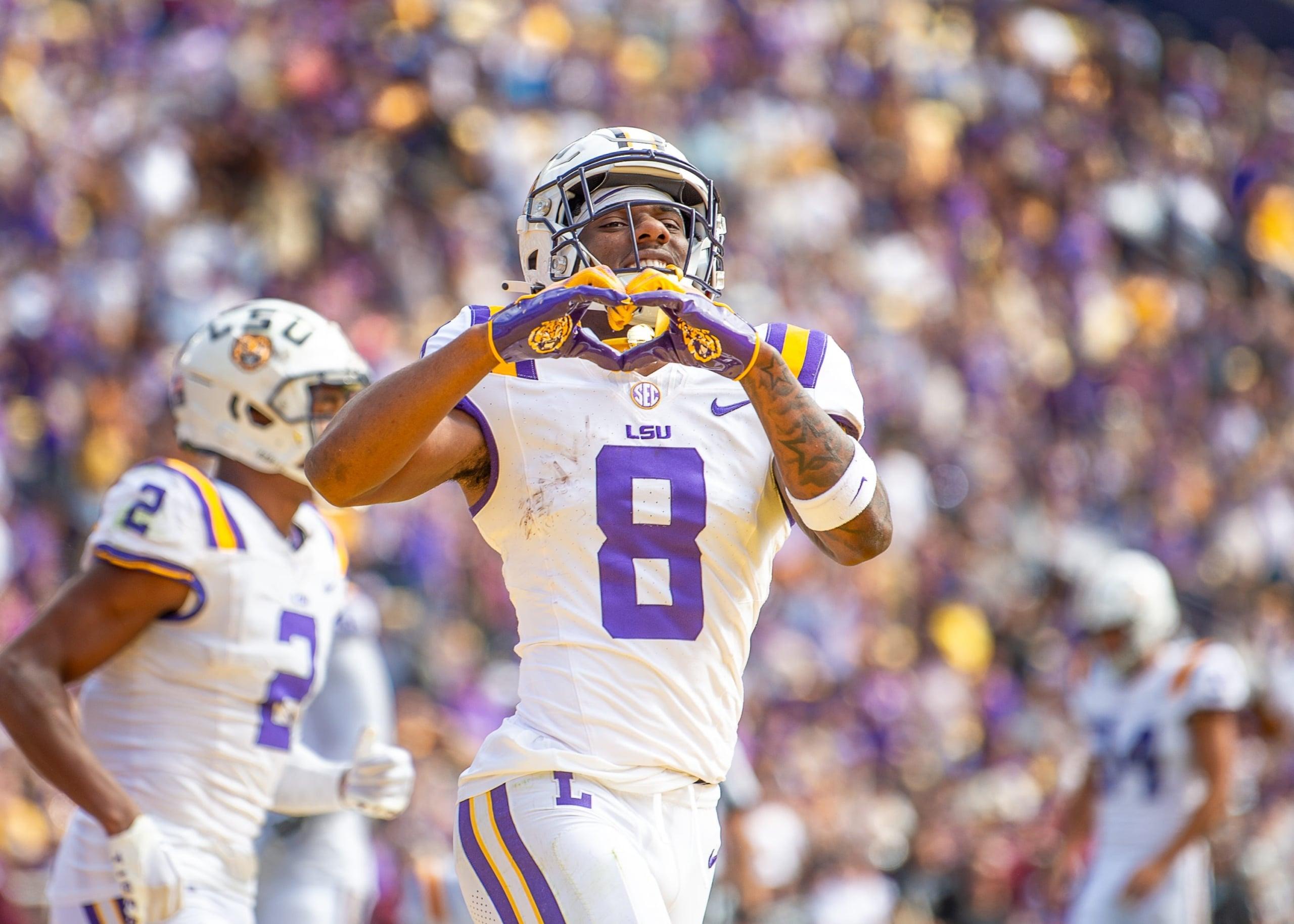 LSU wide receiver Malik Nabers