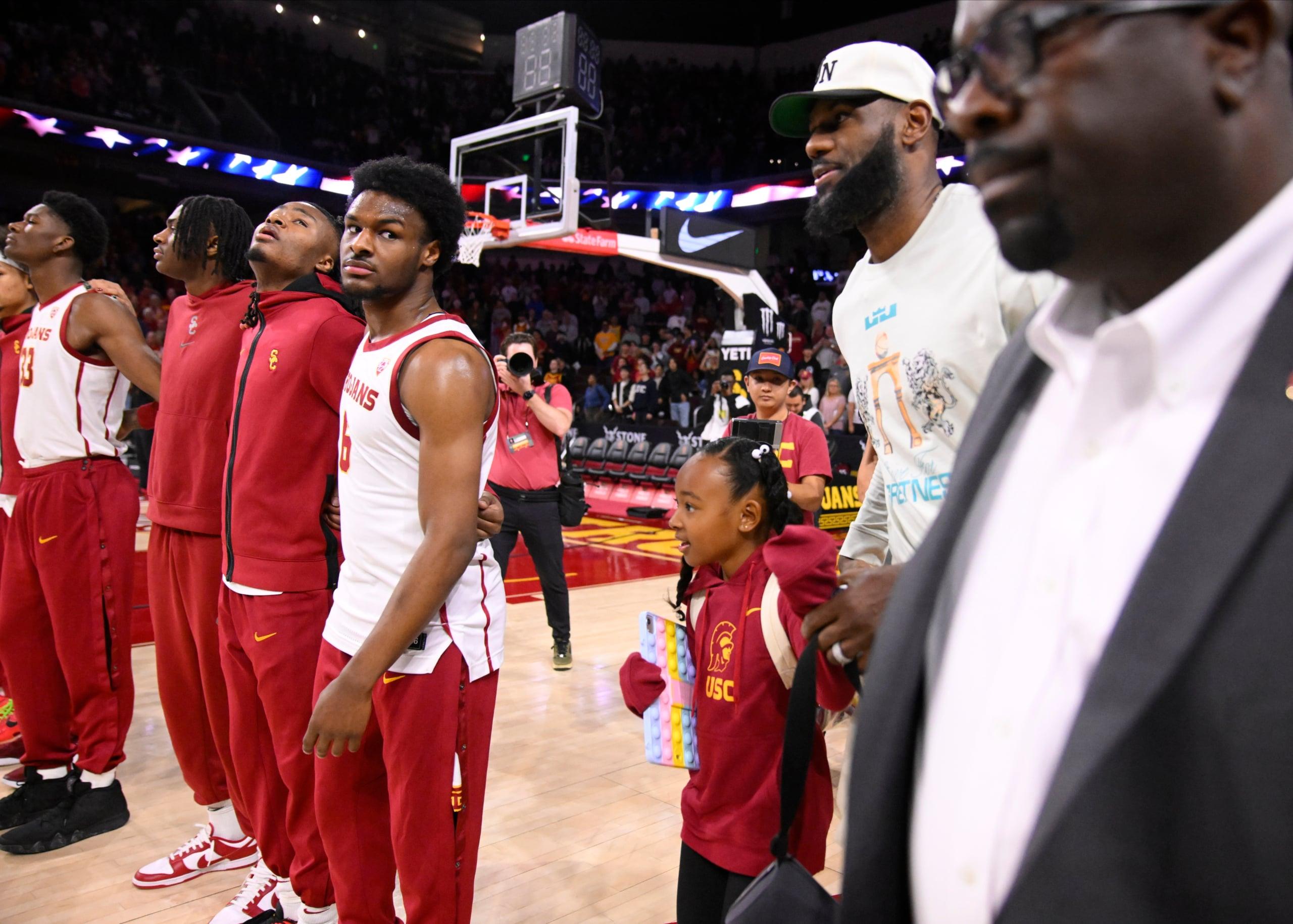 Bronny James, LeBron James