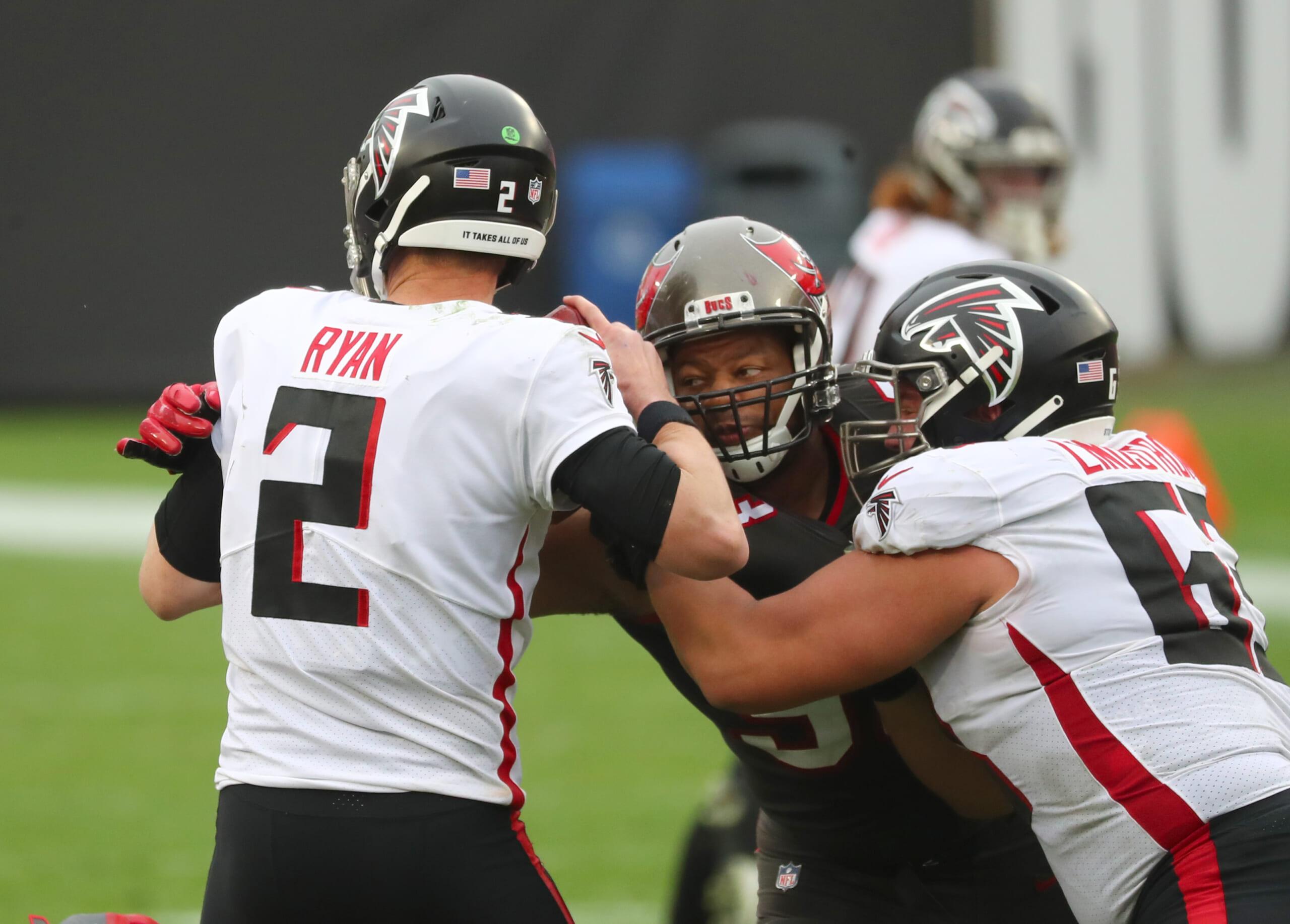 falcons vs eagles preview: jake matthews vs derek barnett