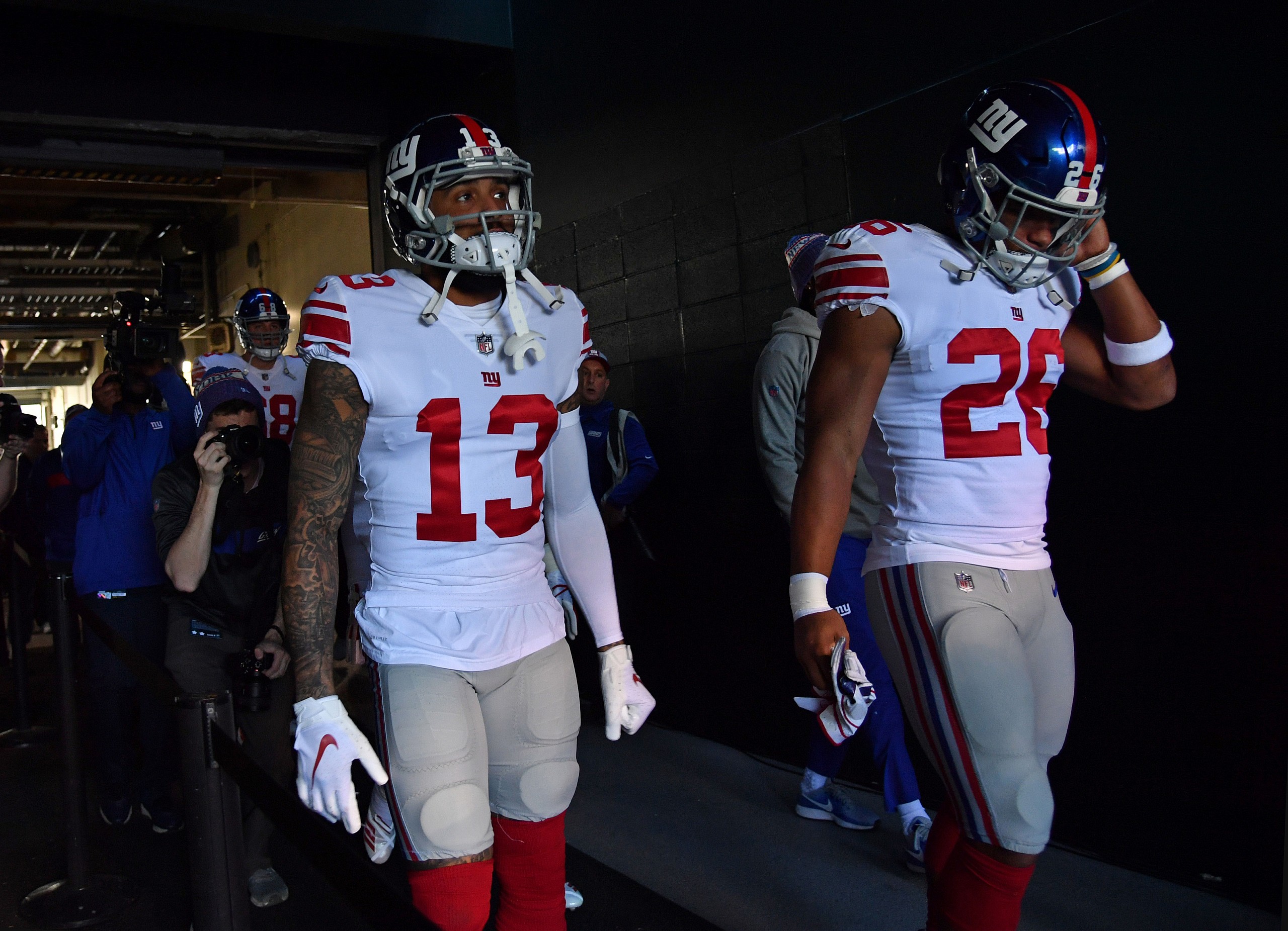 odell beckham, saquon barkley, new york giants