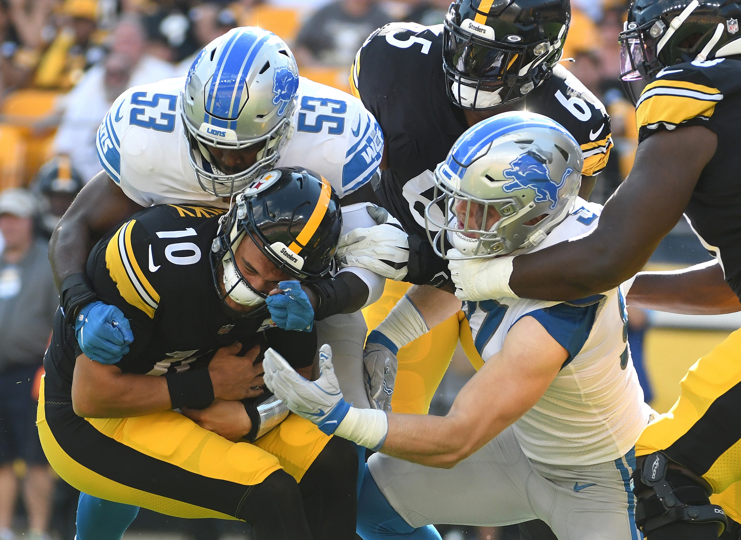 nfl pressure meter week 1: mitch trubisky, pittsburgh steelers