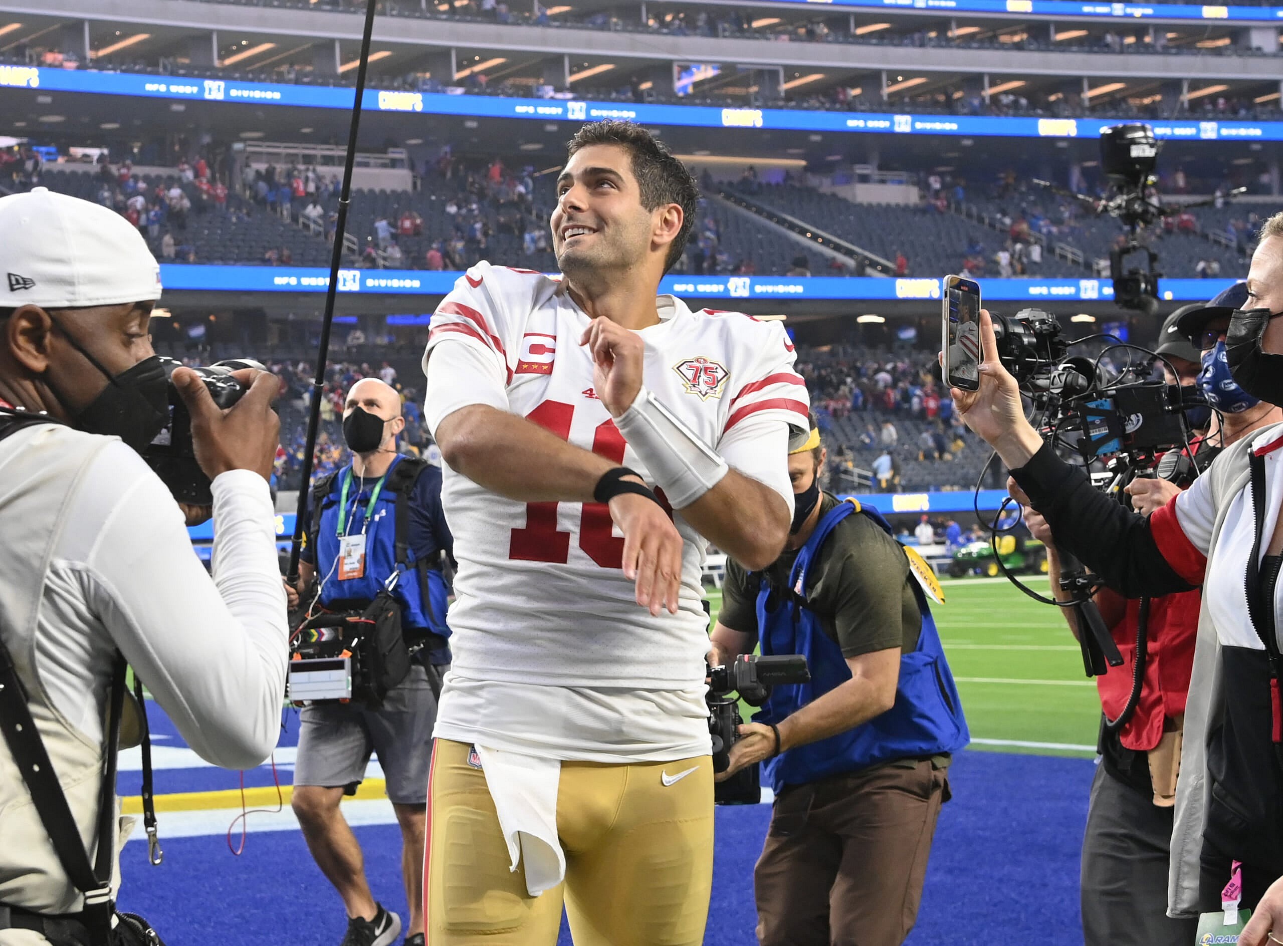 san francisco 49ers' jimmy garoppolo talks uncertain future