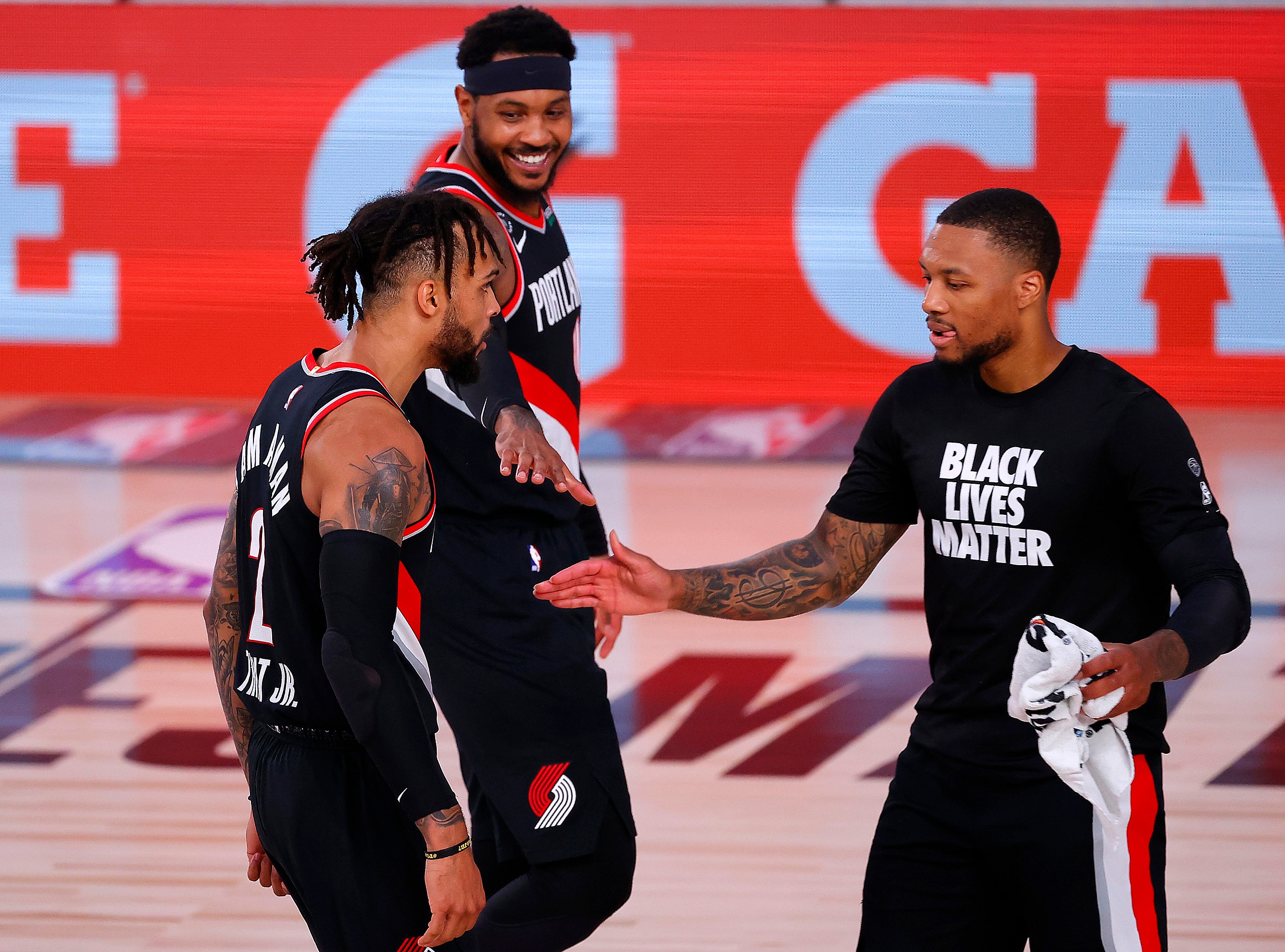 Gary Trent, Damian Lillard, Milwaukee Bucks