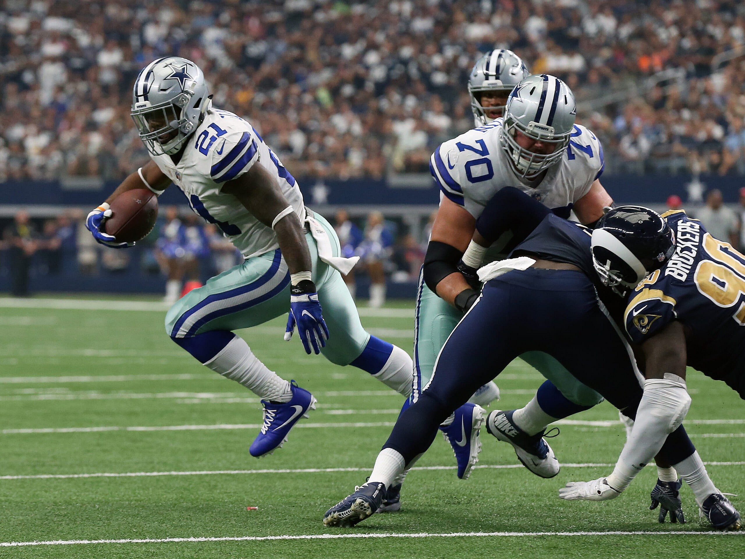 dallas cowboys zack martin, ezekiel elliott
