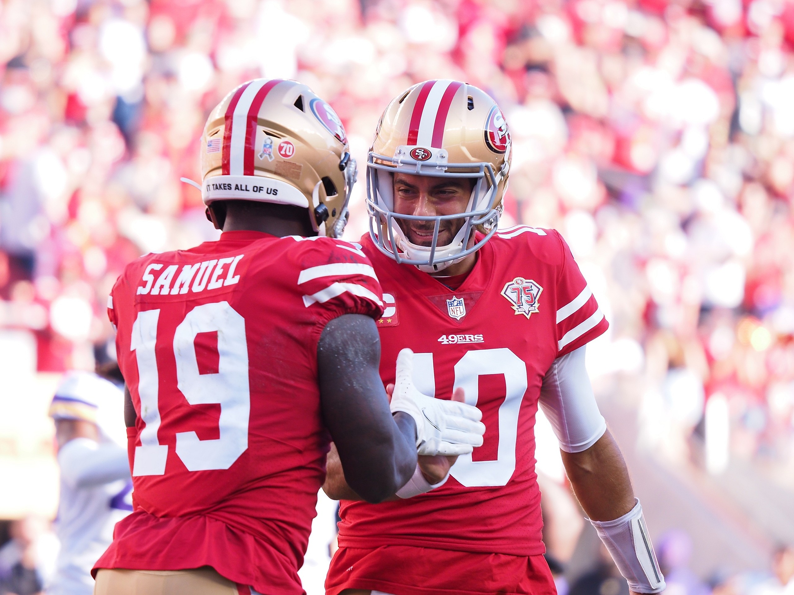 nfl trades: jimmy garoppolo, deebo samuel to the carolina panthers