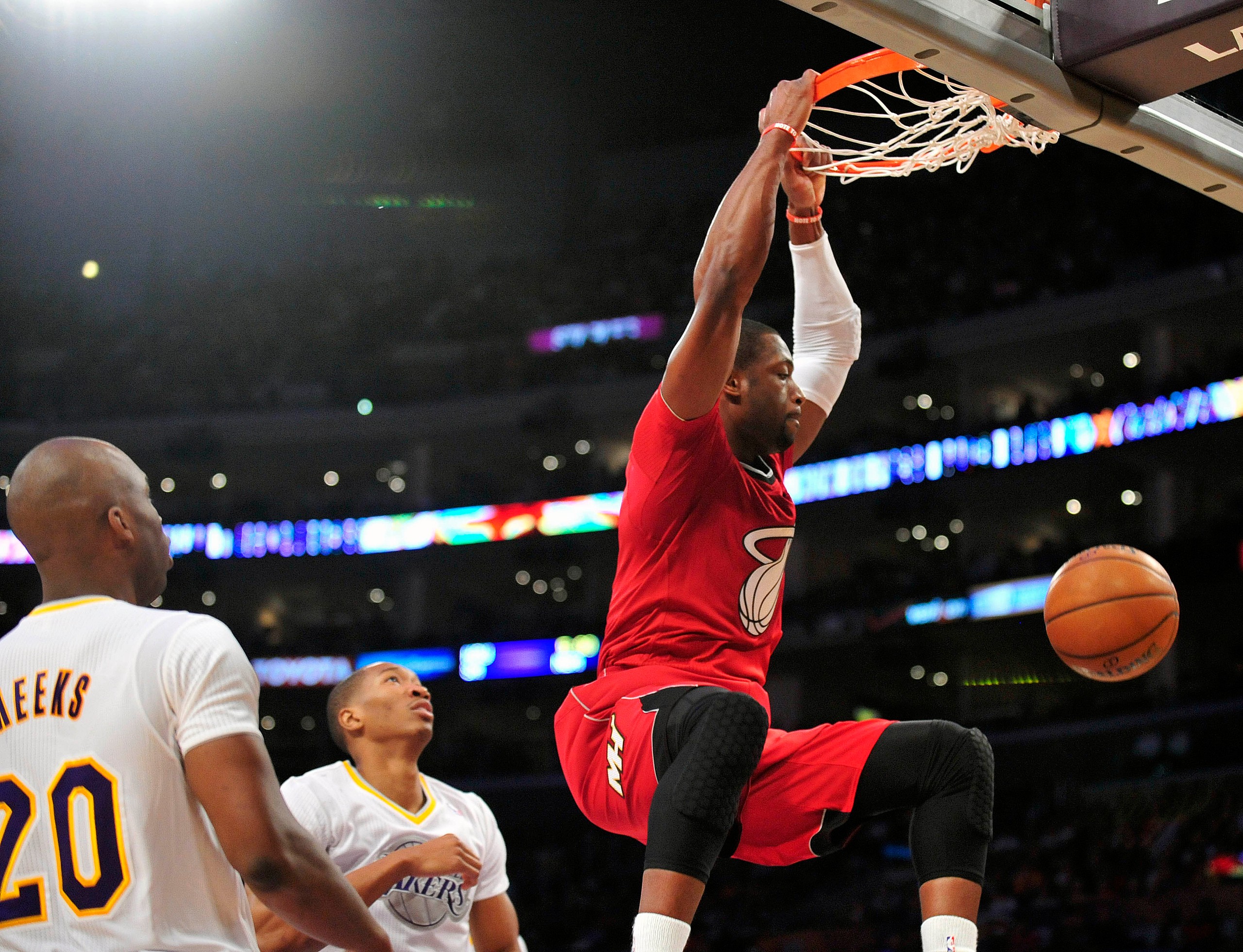 NBA: Miami Heat at Los Angeles Lakers