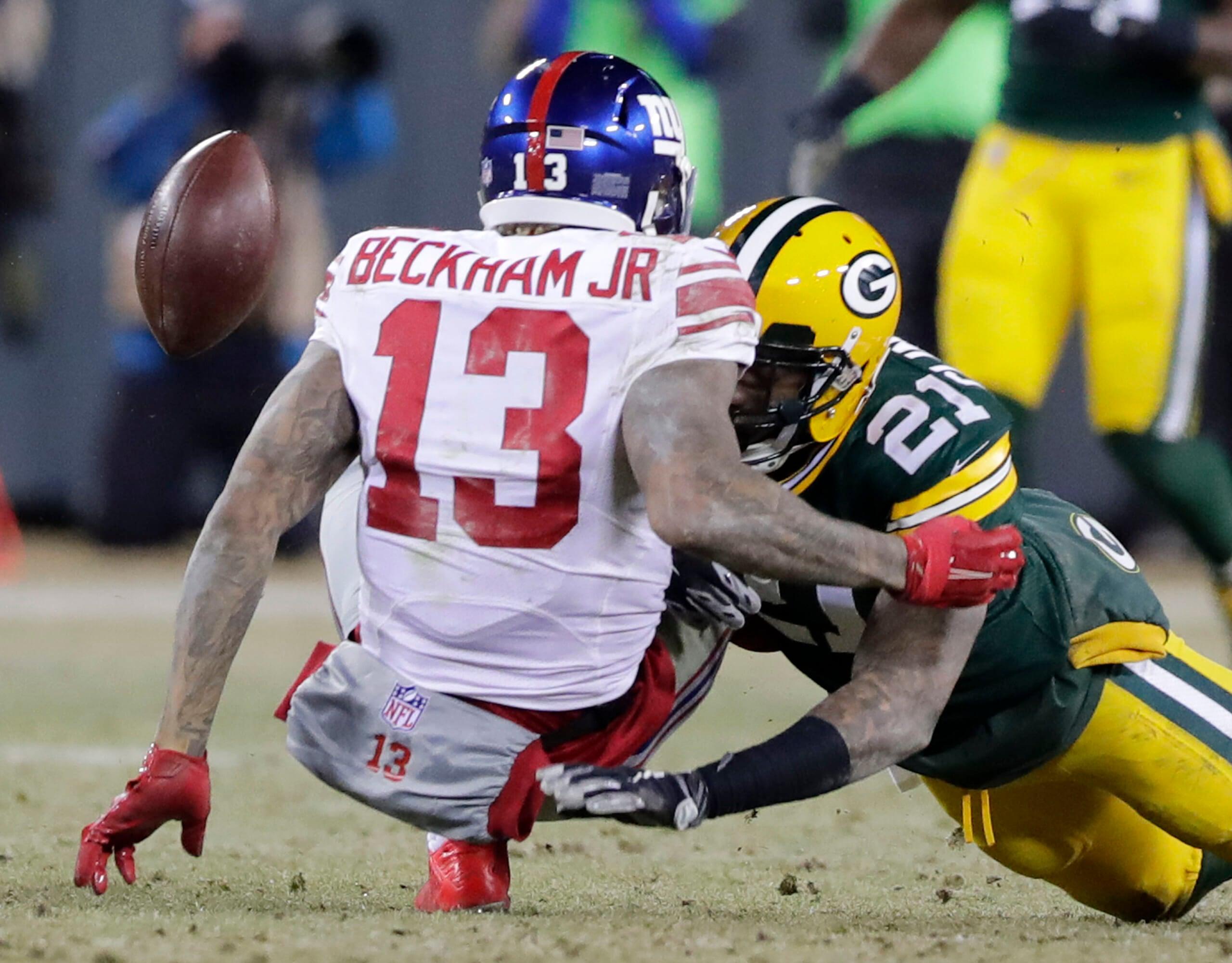 odellb eckham jr. to the green bay packers