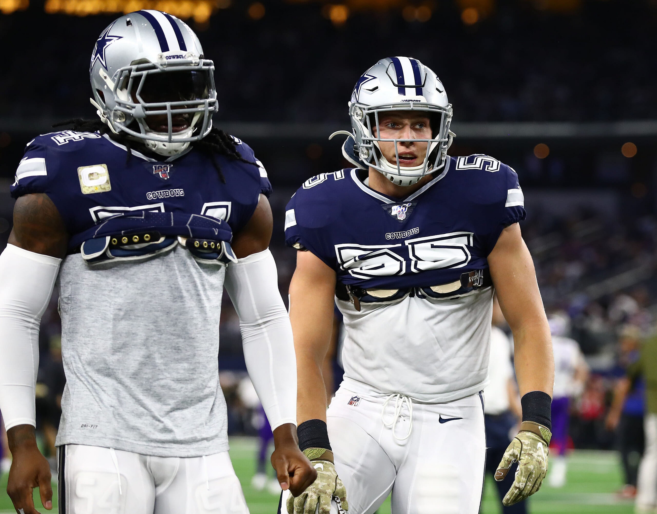 dallas cowboys linebacker group: leighton vander esch, jaylon smith