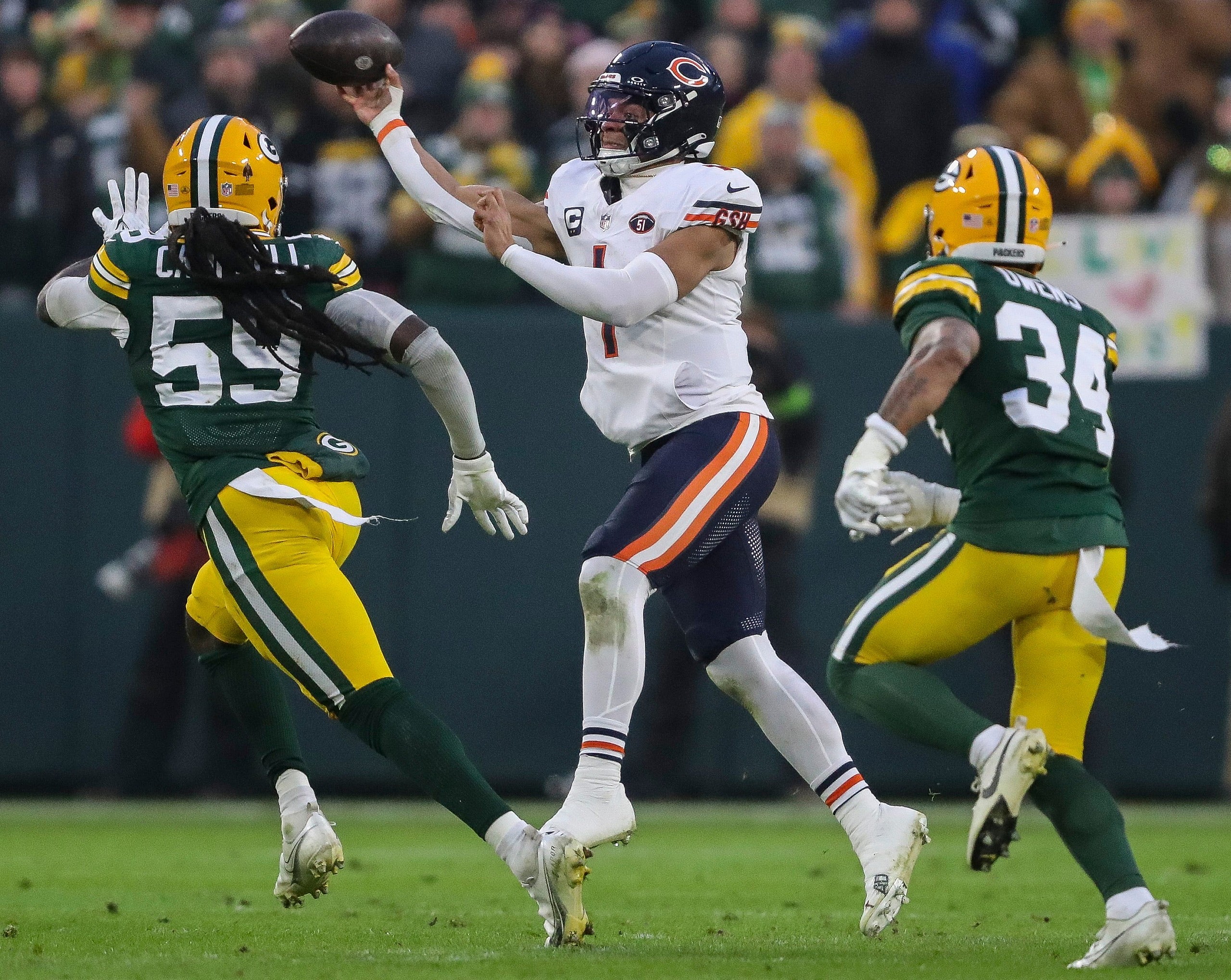 NFL Playoffs Justin Fields Chicago Bears