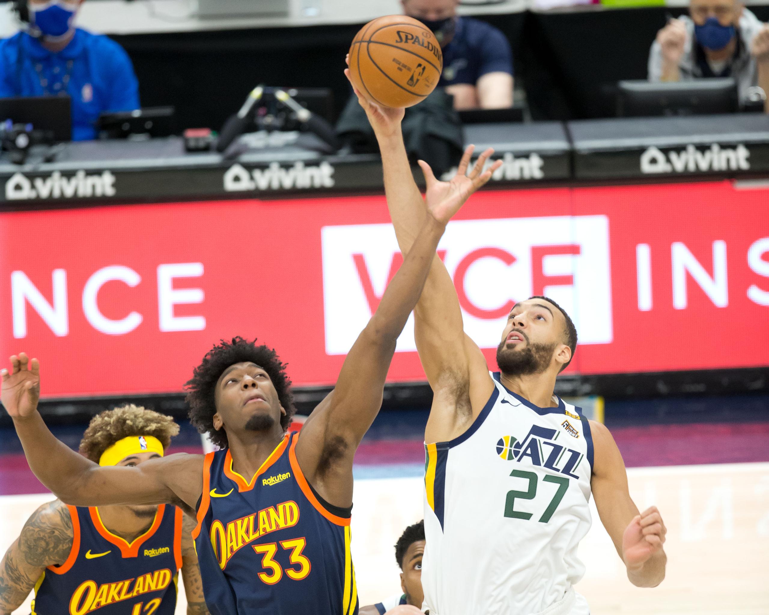 rudy gobert trade to the warriors for james wiseman