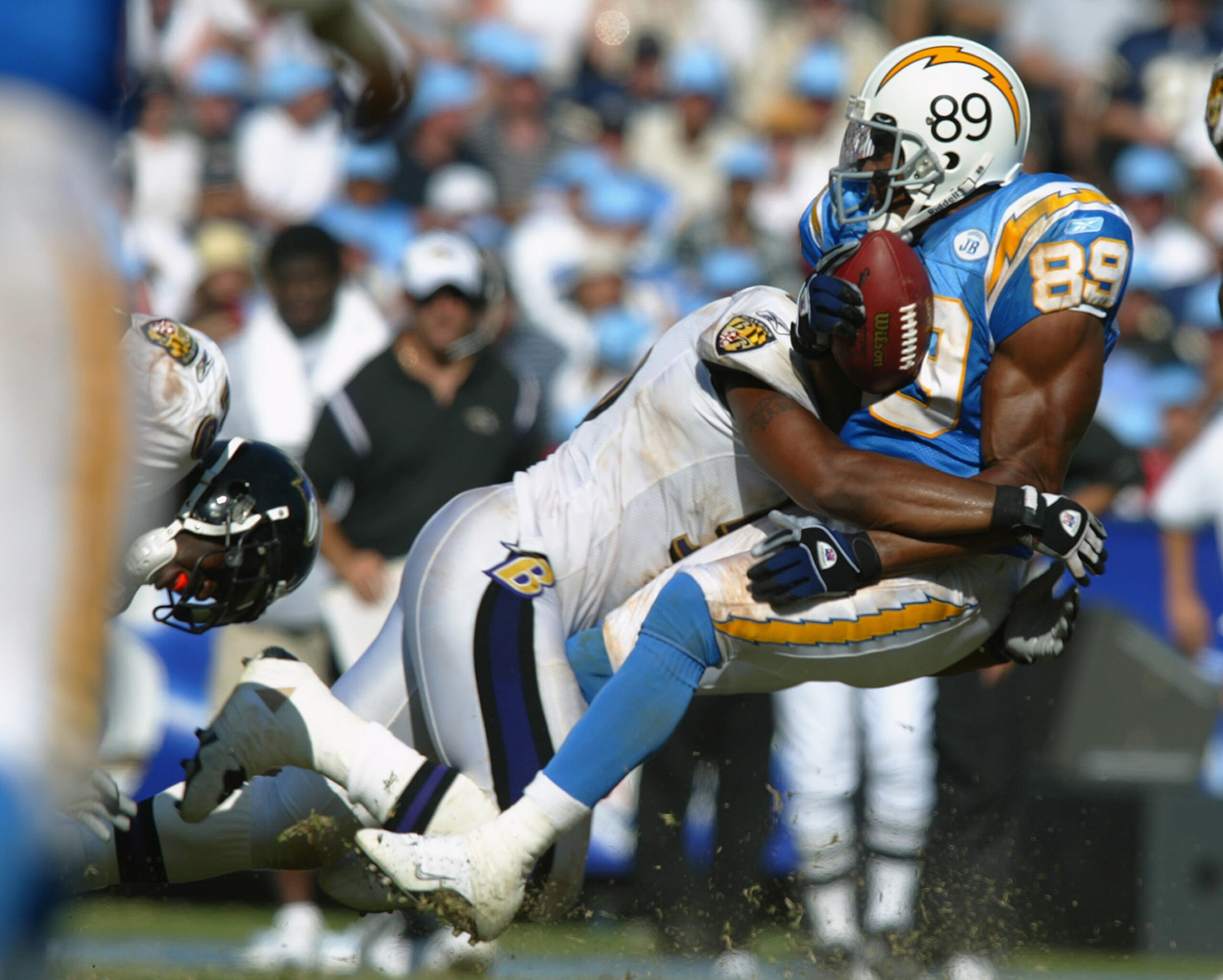 David Boston is tackled