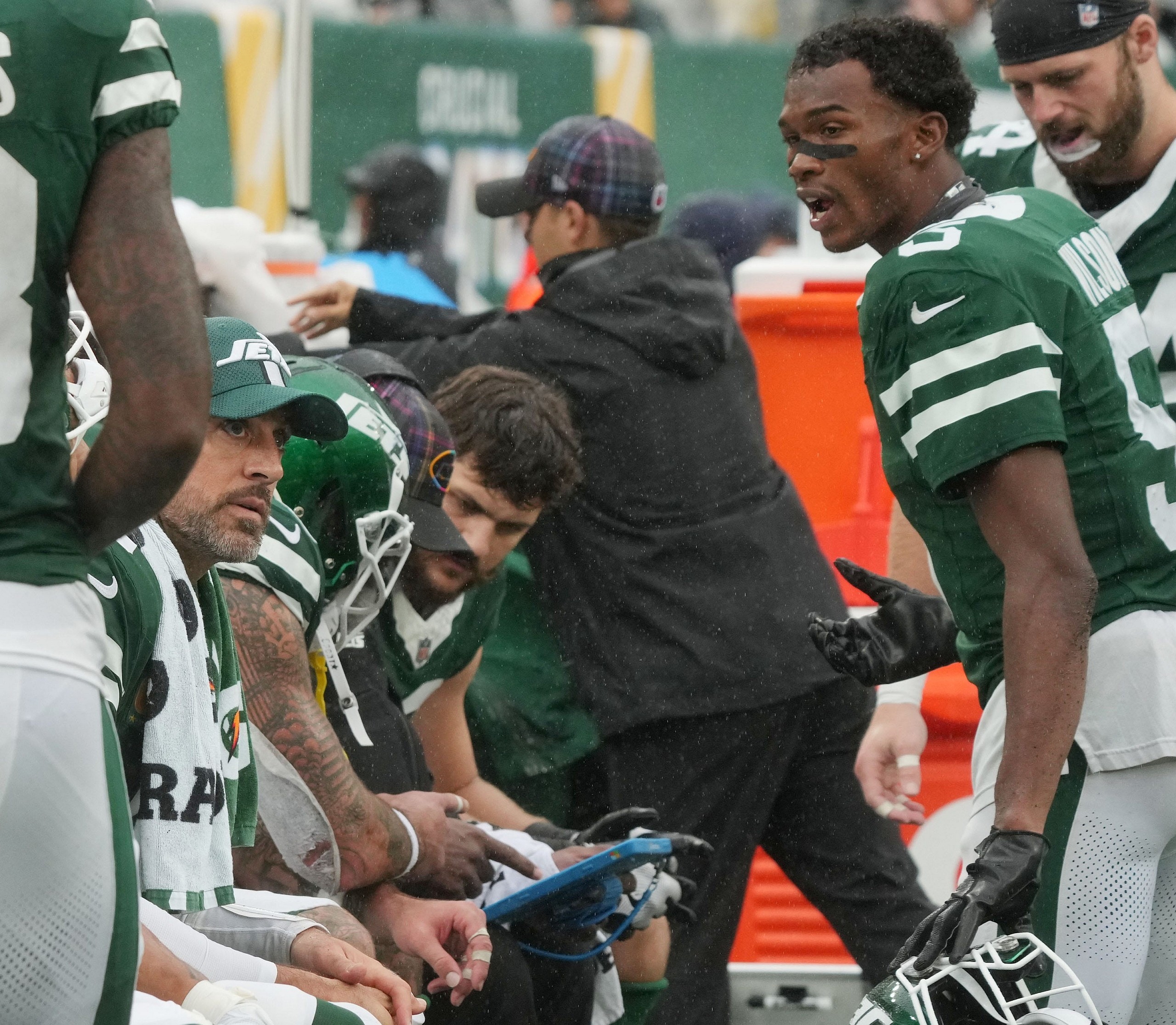 Garrett Wilson, Aaron Rodgers