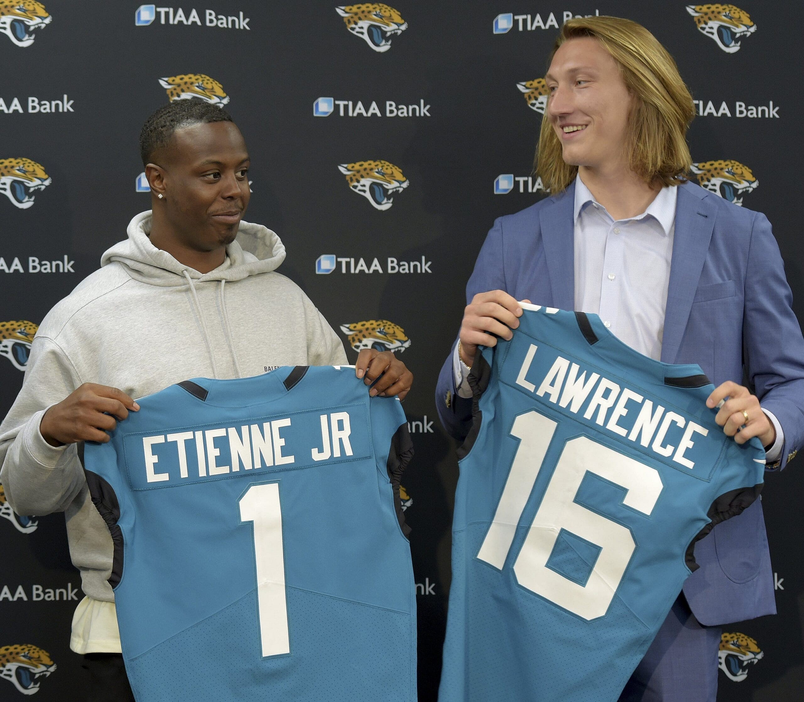 jacksonville jaguars: travis etienne, trevor lawrence