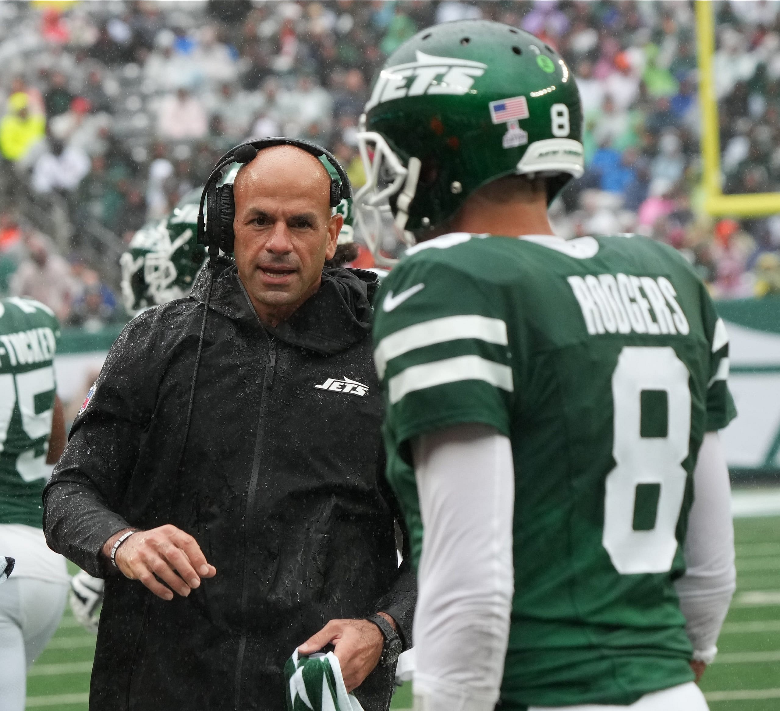 Robert Saleh, Aaron Rodgers, New York Jets