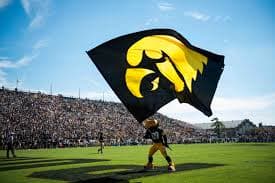 Iowa Hawkeyes flag Bobby Elliott
