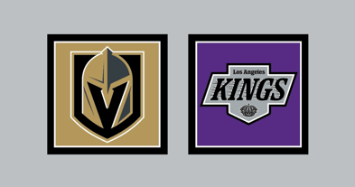 Vegas Golden Knights vs Los Angeles Kings AWAY Gameday Graphic