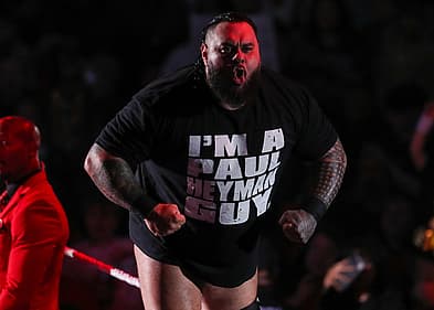 Bronson Reed poses on the turnbuckle during the WWE Road to WrestleMania show, Saturday, Feb. 14, 2026, in United Supermarkets