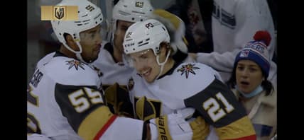 Brett Howden scores against former team New York Rangers (Photo Screenshot)