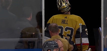 Logan Hill Leaves Game Injury, Vegas Golden Knights