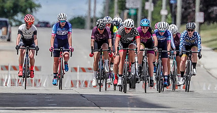 Racers from the Category 2/3 race ride in a pack during the Tour of America's Dairyland, Monday, June 21, 2021, in Manitowoc, Wis.

Man 062121 Tour Of Americas Dairyland Gck 006